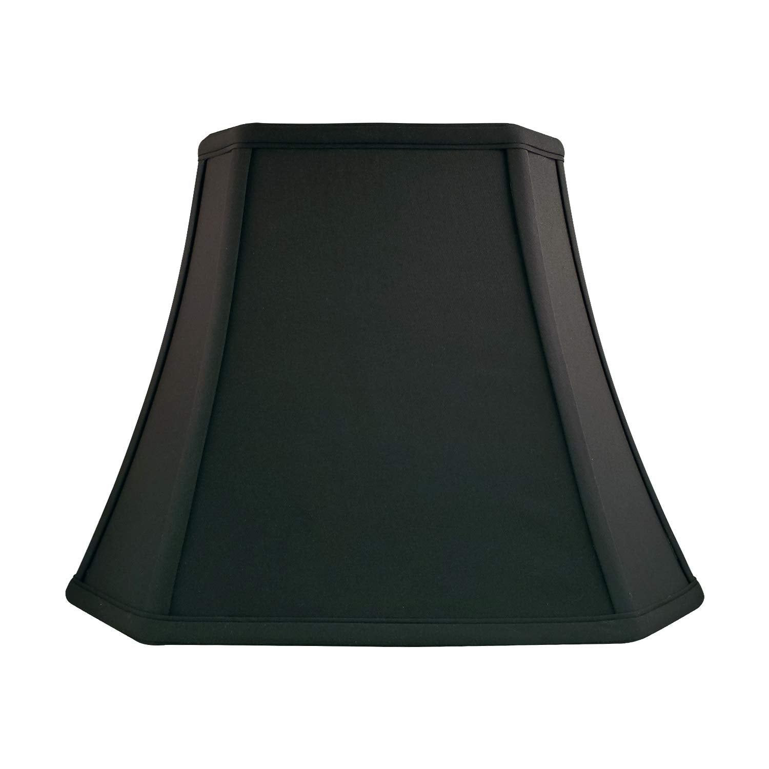 Royal Designs, Inc. Rectangle Lamp Shade, 6.5 x 12 x 10, Black with Gold, 2-Pack, Model BSO-710-12BLK/GL-2
