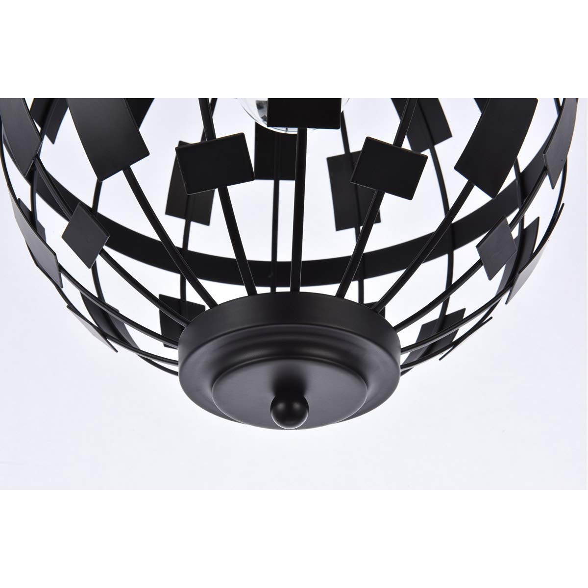 Living District Indoor Modern Home Decorative Bright Ceiling Levante 1 Light Pendant in Black