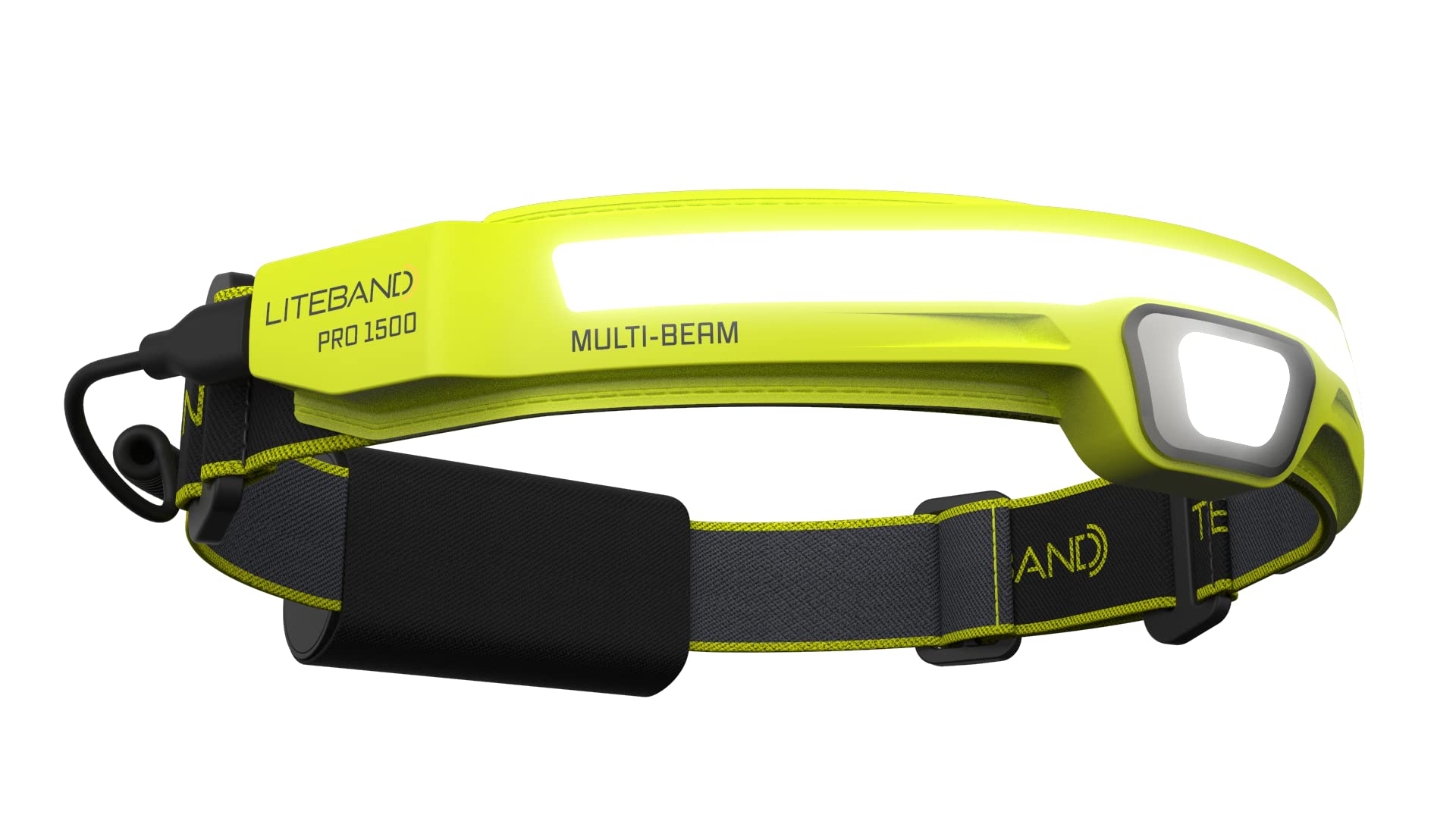OPTIMAL VENTURES LED Headlamp 1500 Lumen Rechargeable Tactical Light Yellow Model LBP1500MB-L34HV