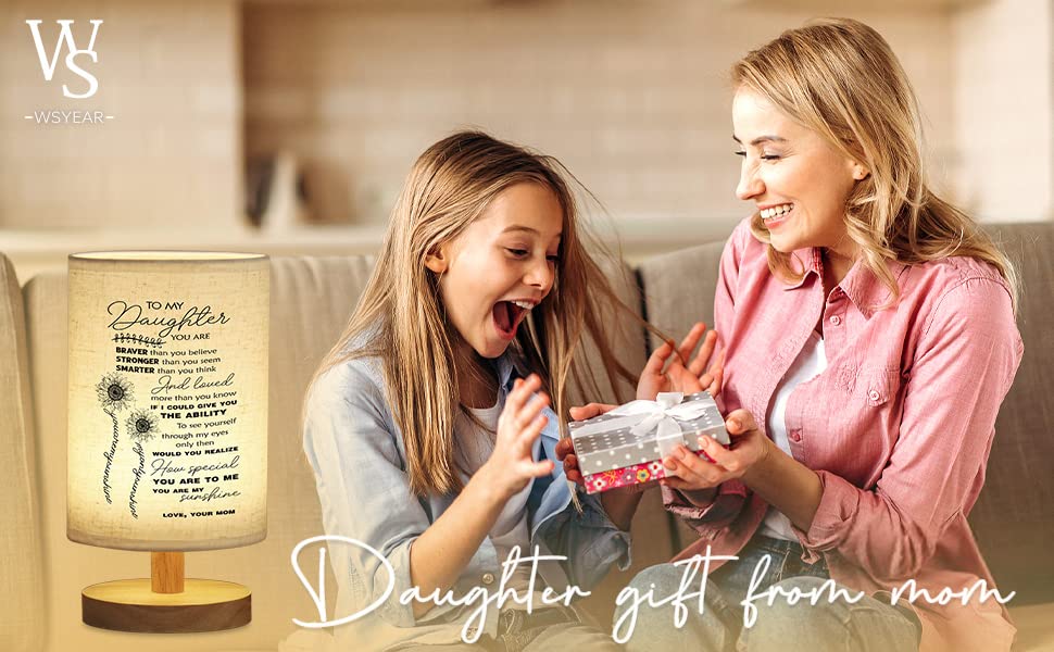 Wsyear Table Lamp - Daughter Gift From Mom, Perfect For Mother'S Day, Birthday, Anniversary