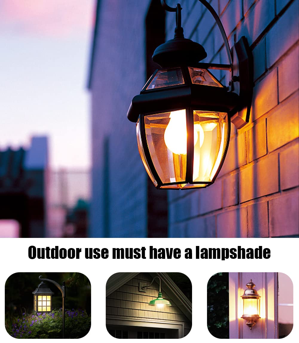 Emotionlite Warm White Led Light Bulbs, Dusk To Dawn, 60W Equivalent, 3 Pack, E26 Base