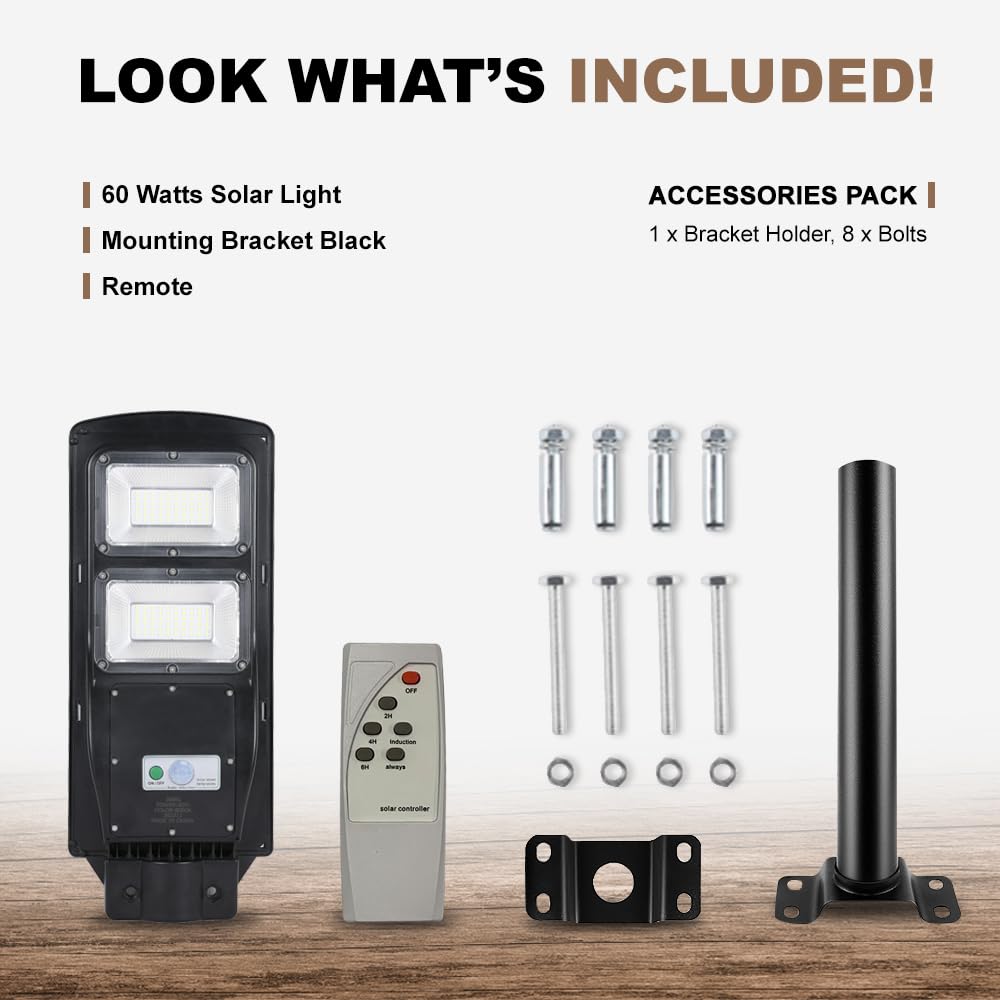 Solar Street Lights Outdoor Waterproof Led Lamp,6000 Lumens Flood Light,Motion Sensor Security Night Light, Dusk To Dawn, Suitab