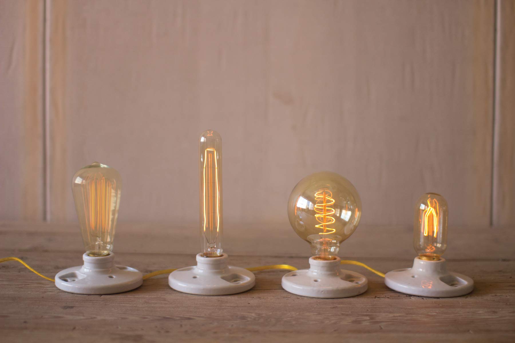 KALALOU Tube Edison Bulb, Clear Glass, One Size, Model CHX1009
