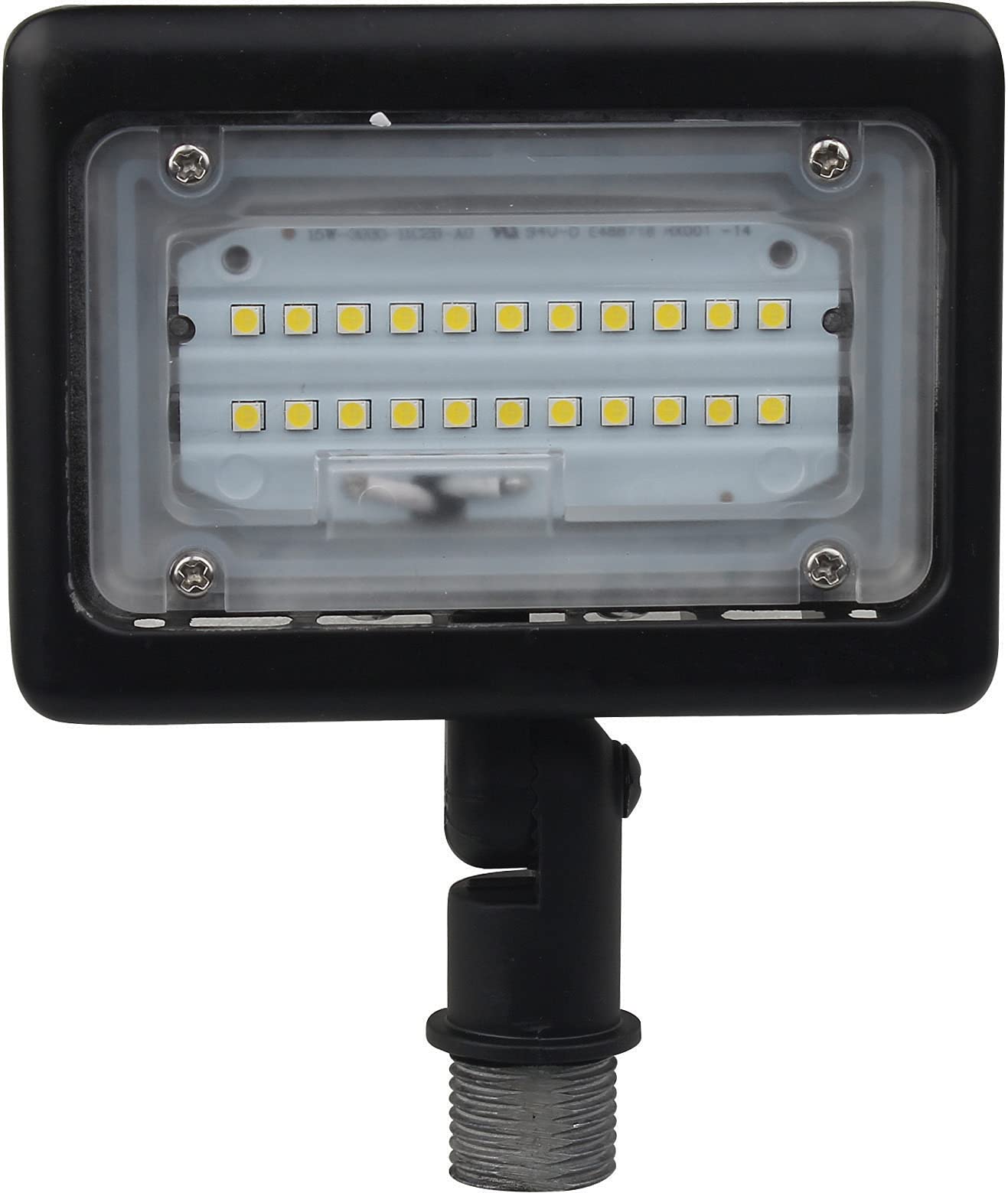 Satco Nuvo Outdoor LED Flood Light, Bronze Finish, Aluminum, Small, Model 65/533