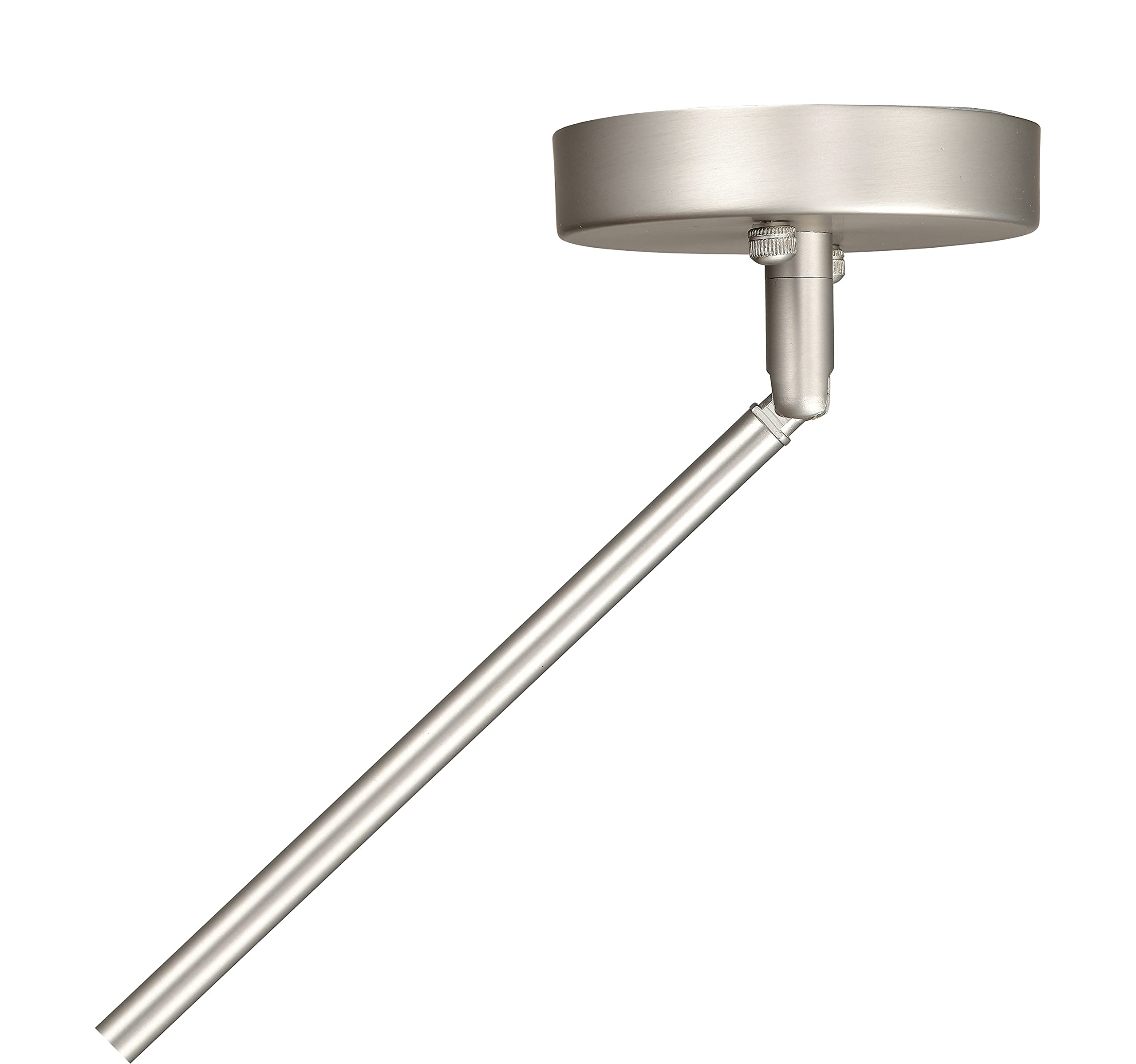 Linea di Liara Brushed Steel Pendant Light Fixture, Medium Metal, Model LL-P516-1SN, Modern Design for Kitchen and Dining Room