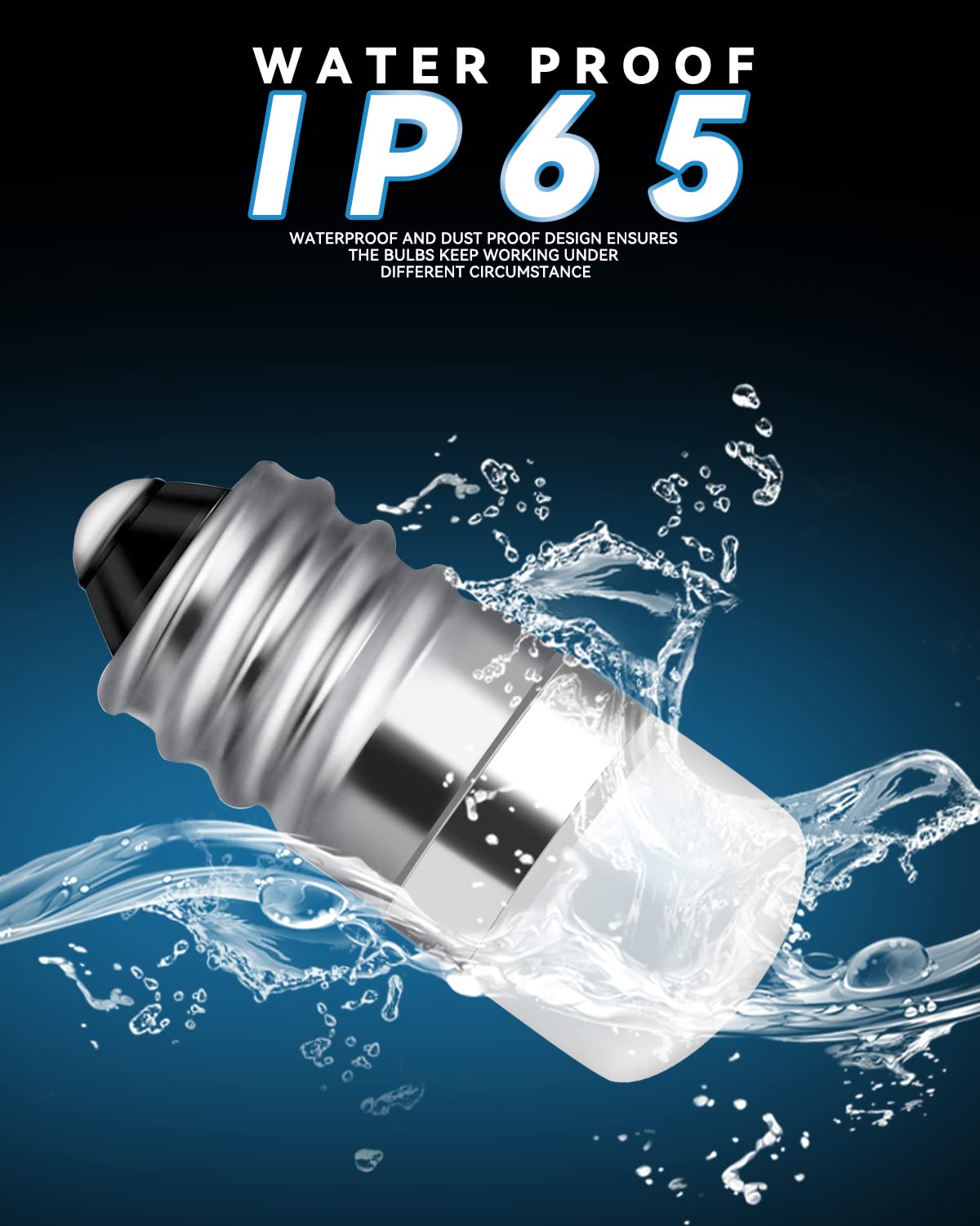 Keiurot E10 Led Bulb 10V-30V, White House Number Light, 2 Pack - Landscape & Flash