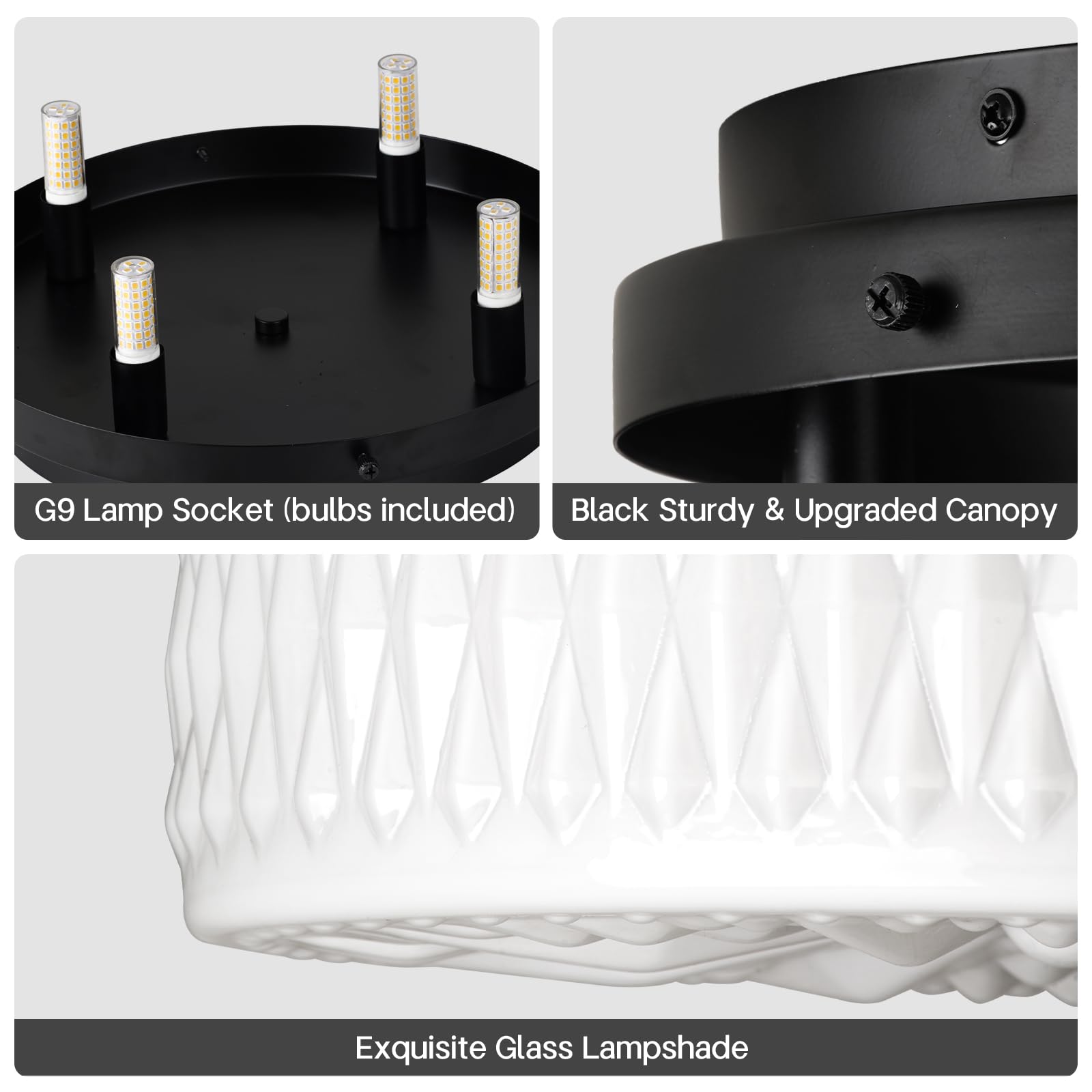 Clarsyne 15 Vintage Milk Glass Flush Mount Ceiling Light  Antique Schoolhouse Semi Flush Fixture  Mid Century Ceiling Lighting For Bedroom  Kitchen  Hallway  Entryway  Foyer  Dining Room