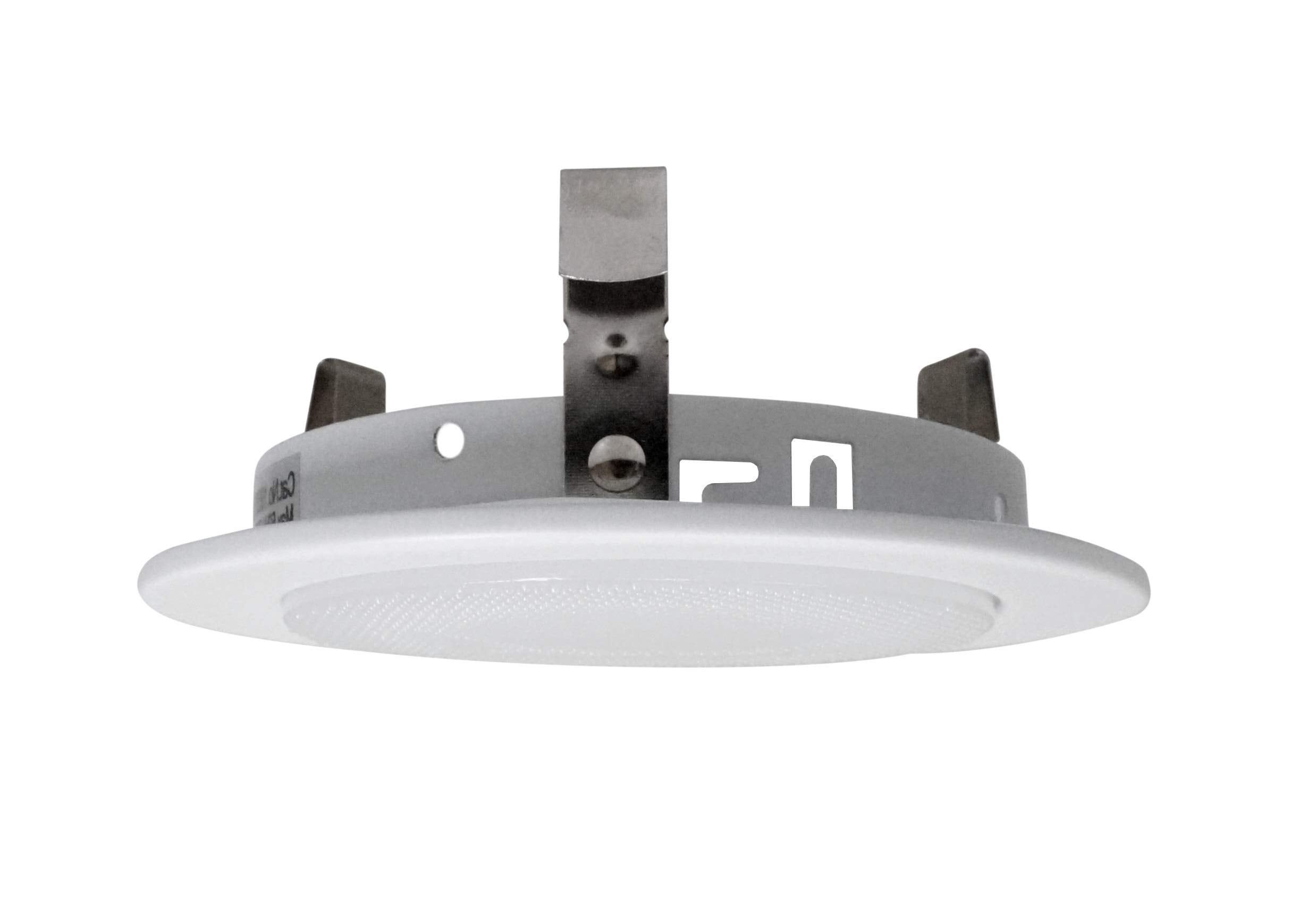 Nicor 19509WH Recessed Shower Trim, 4" White Albalite Glass Lens, Aluminum Construction