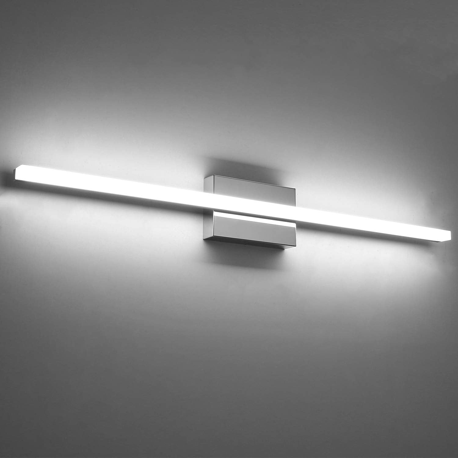 Combuh LED Vanity Light Bar 36 Inch 20W Aluminum IP44 Modern Cool White 6000K Model 6270 for Bathroom Wall Mount