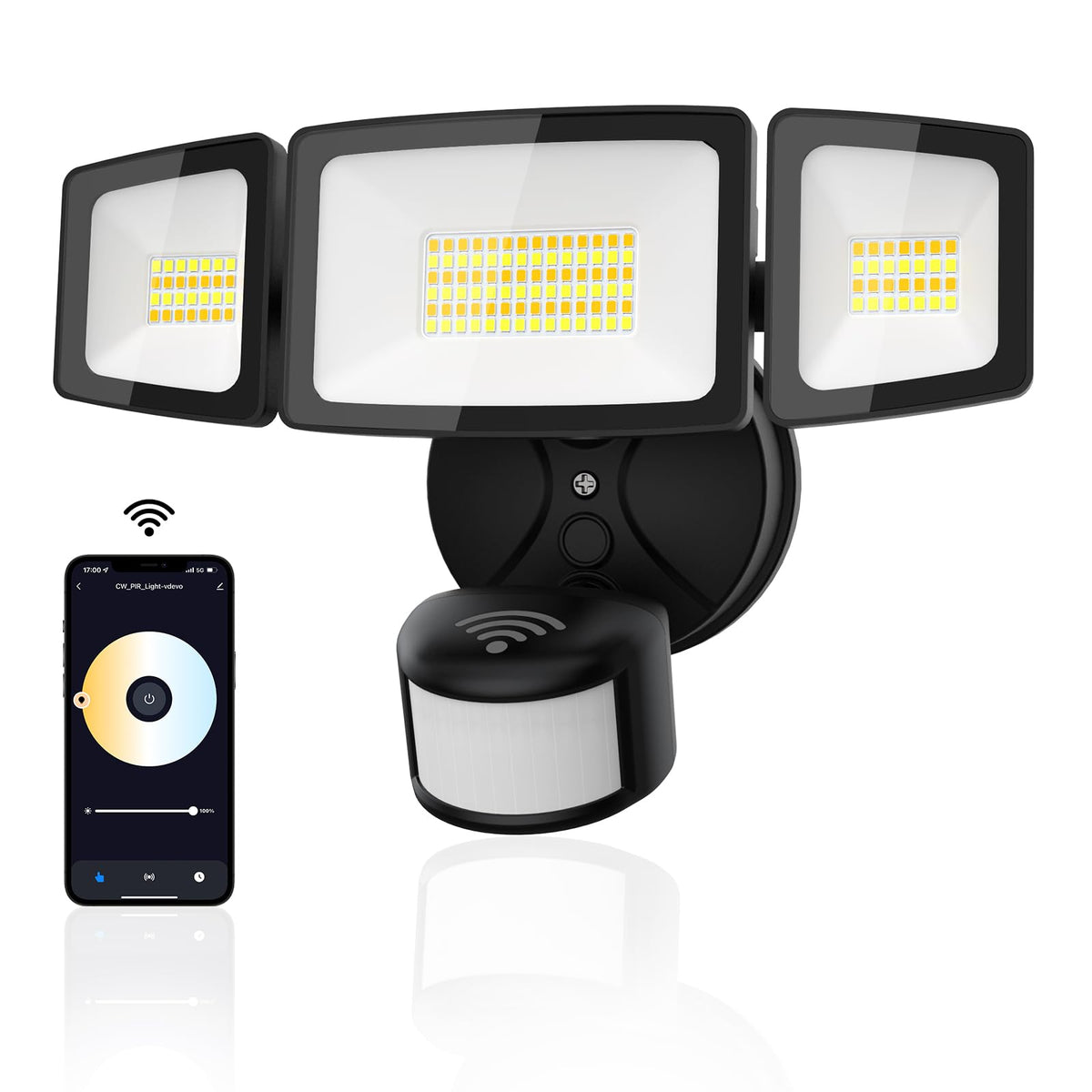 Onforu 65W Smart LED Security Lights Motion Sensor Light Outdoor, 5500 ...