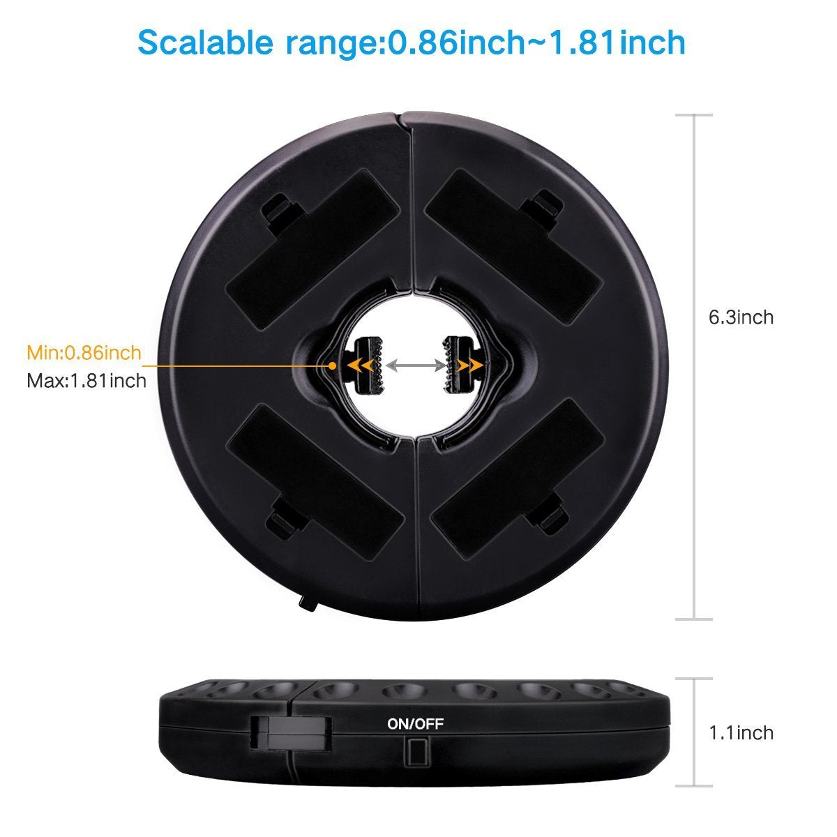 Forlivese Patio Umbrella Light - 28 Led, 3 Modes, Cordless, Battery Operated, Outdoor Use