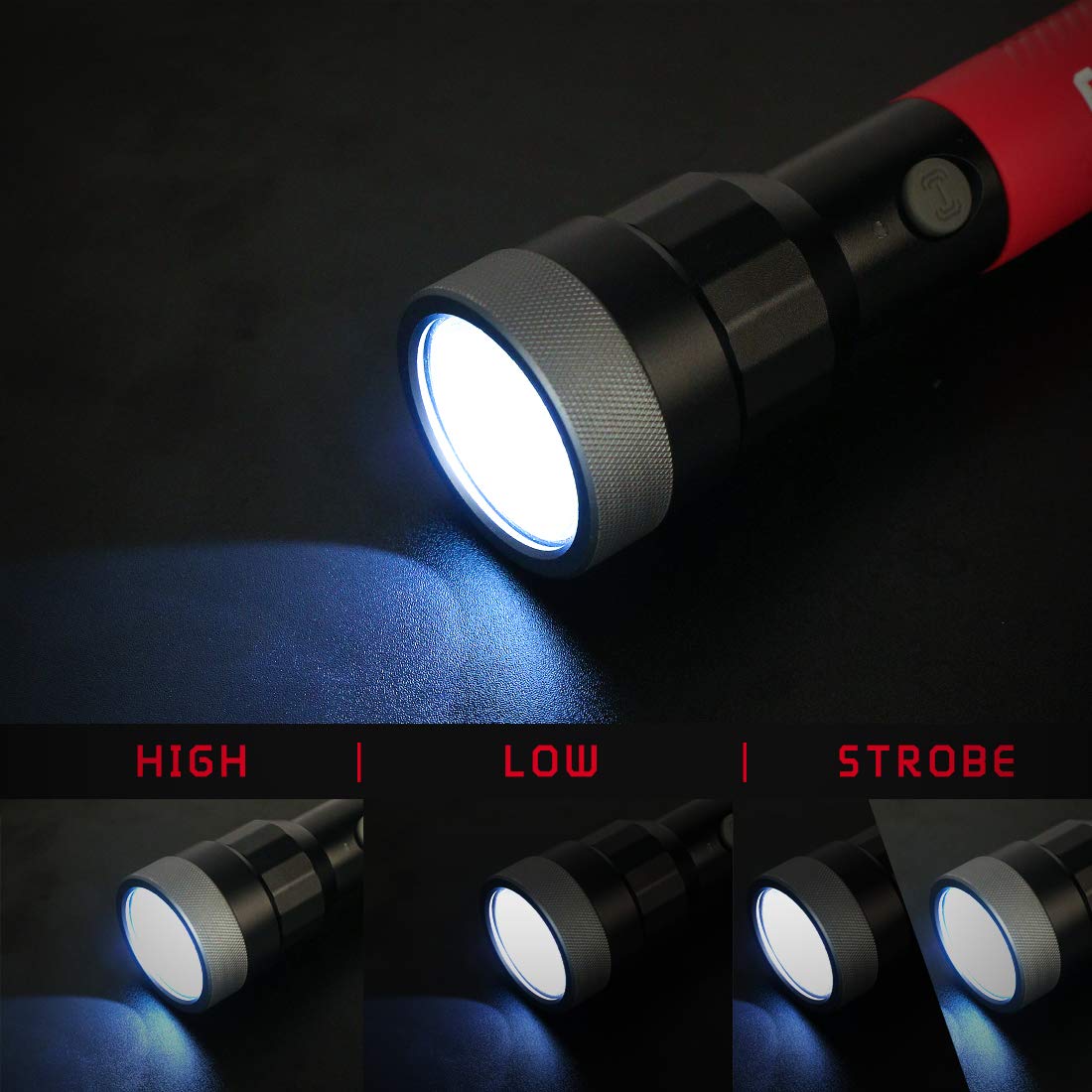 Craftsman 700 Lumens Led Handheld Spotlight Flashlight, 3 Lighting Modes For Camping, Hiking, Fishing, Running, Power Outages, &