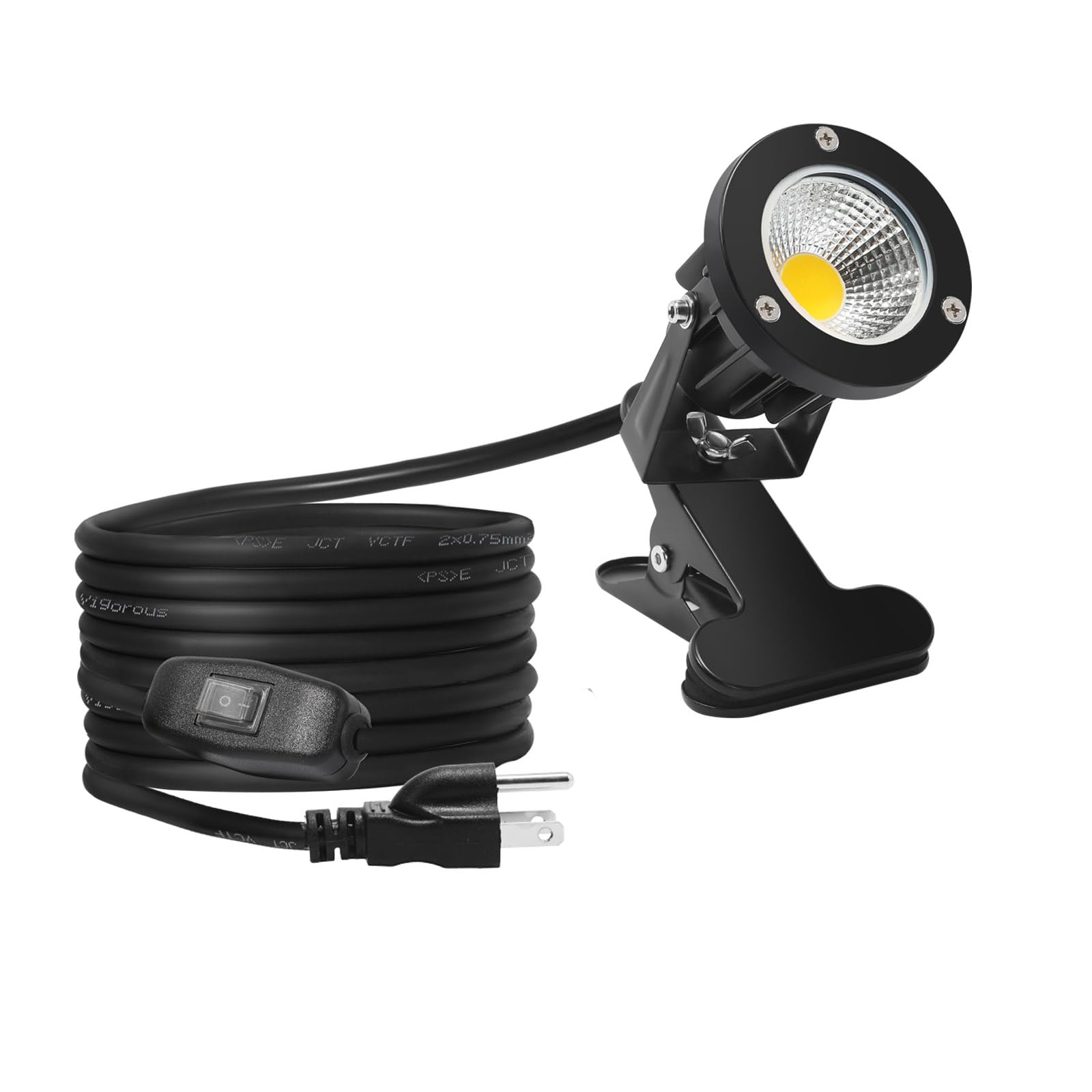 Taysing LED Spot Lights 7W Waterproof with Remote Control, 3 Color Temperatures, Aluminum, Model TSSL007, 2 Pack