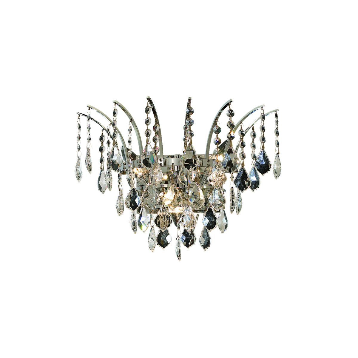 Elegant Lighting 8033W16c-Rc 16 W x 13 H in Victoria collection Wall Sconce - chrome Finish- Royal cut