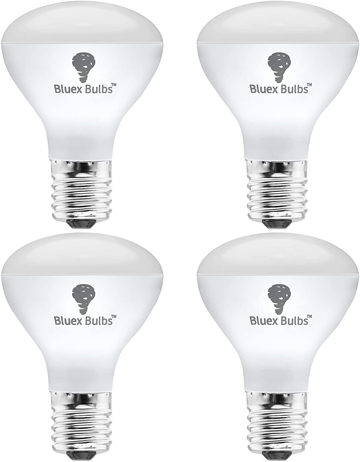 Bluex Bulbs 4 Pack R14 LED Bulb 4W E17 Base Dimmable 5000K Daylight Mini Reflector Floodlight - Model 2306
