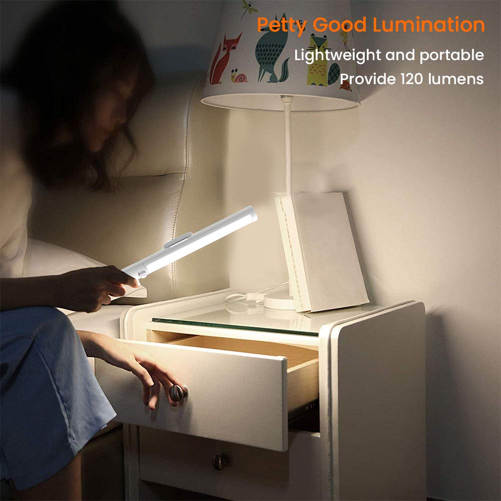 Calionltd Wireless Led Under Cabinet Lighting, Motion Sensor Night Light Bar - 2 Pack, 6000K