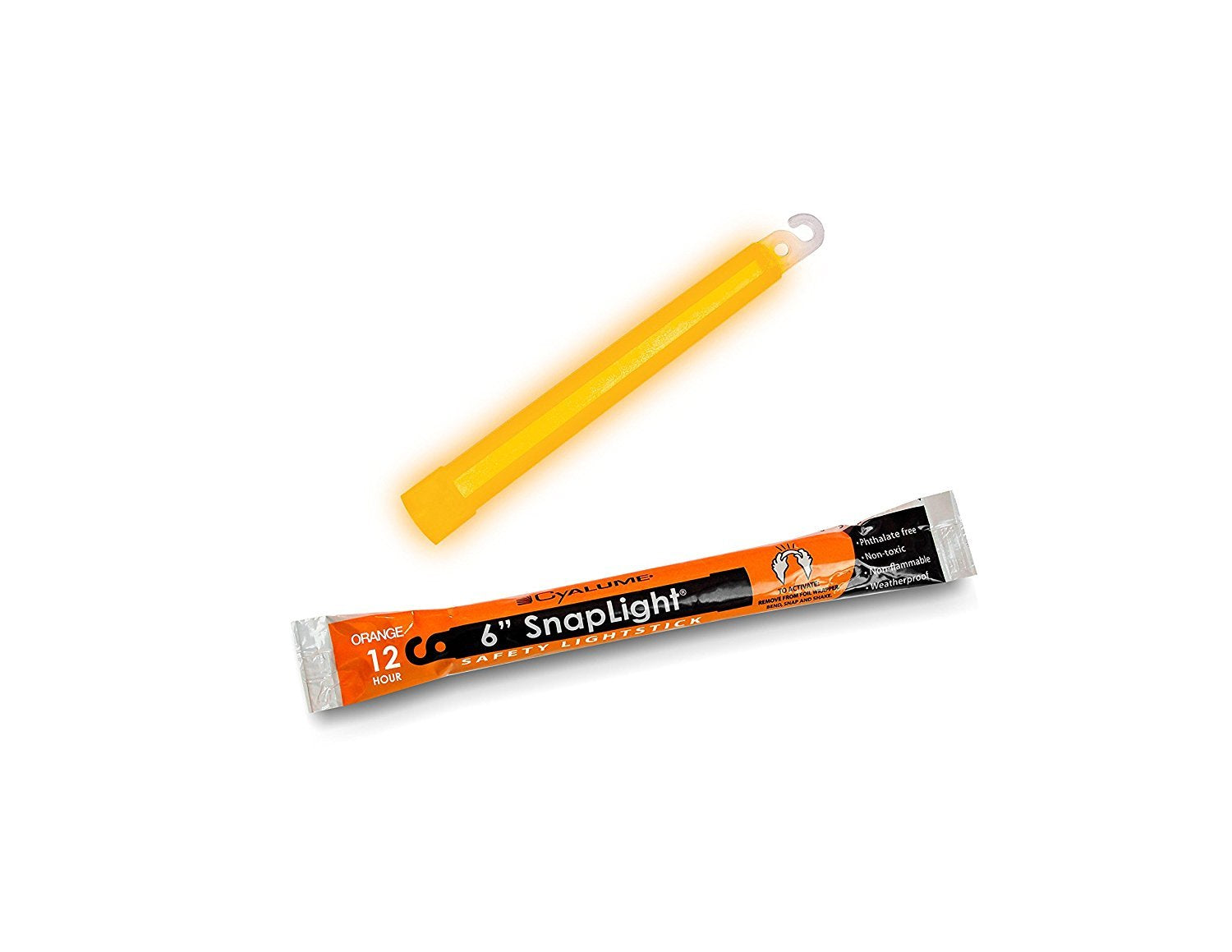 Cyalume - 9-00722 Snaplight Orange Light Sticks - 6 Inch Industrial Grade, High Intensity Glow Sticks With 12 Hour Duration (Pac