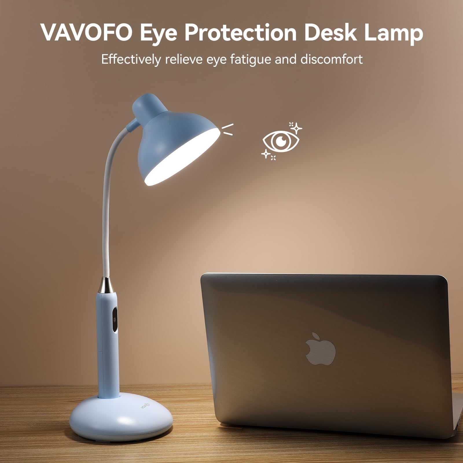 Vavofo Wireless Led Desk Lamp With Touch Control - Adjustable 2700-7000K Color Temperature, 700Lm Brightness, 360 Flexible Goose