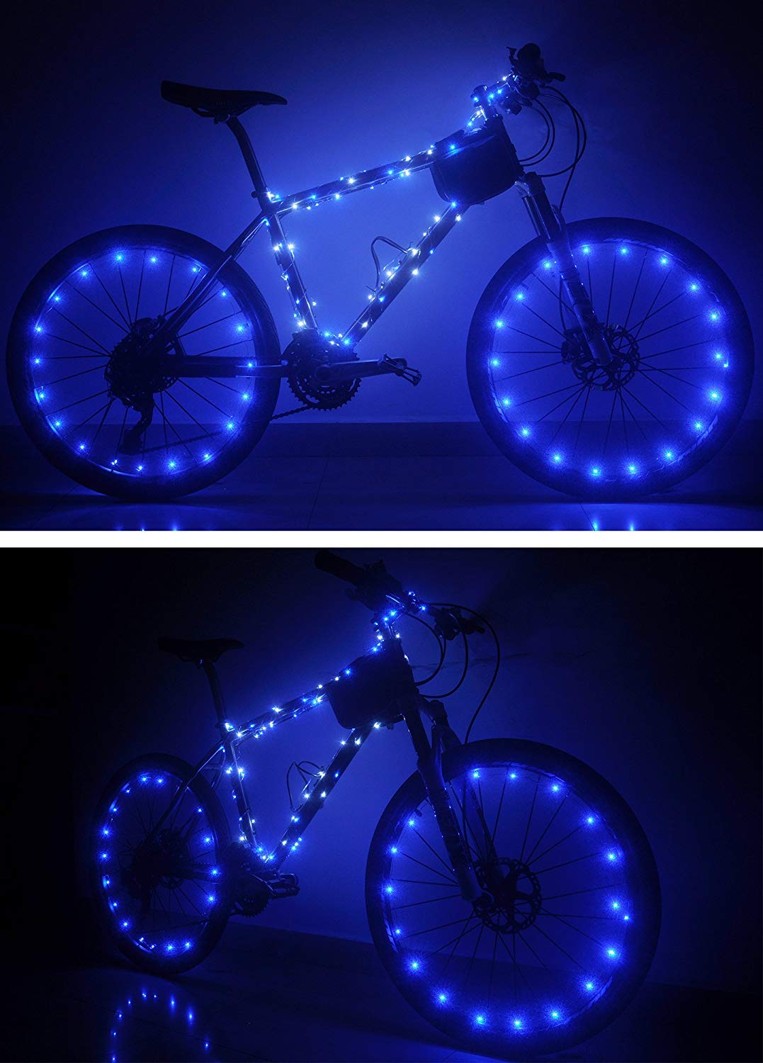 Itart Micro Led Blue String Lights 8 Packs Fairy Lights Battery Operated 6Ft 20 Led Ultra Thin Silver Wire Waterproof For Costume Craft Party Clothes Jellyfish Halloween