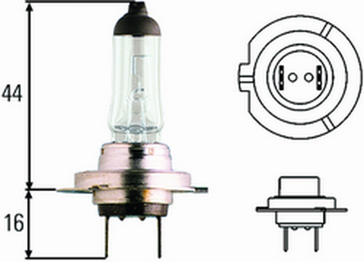 Hella H7 100W High Wattage Bulb, 12V