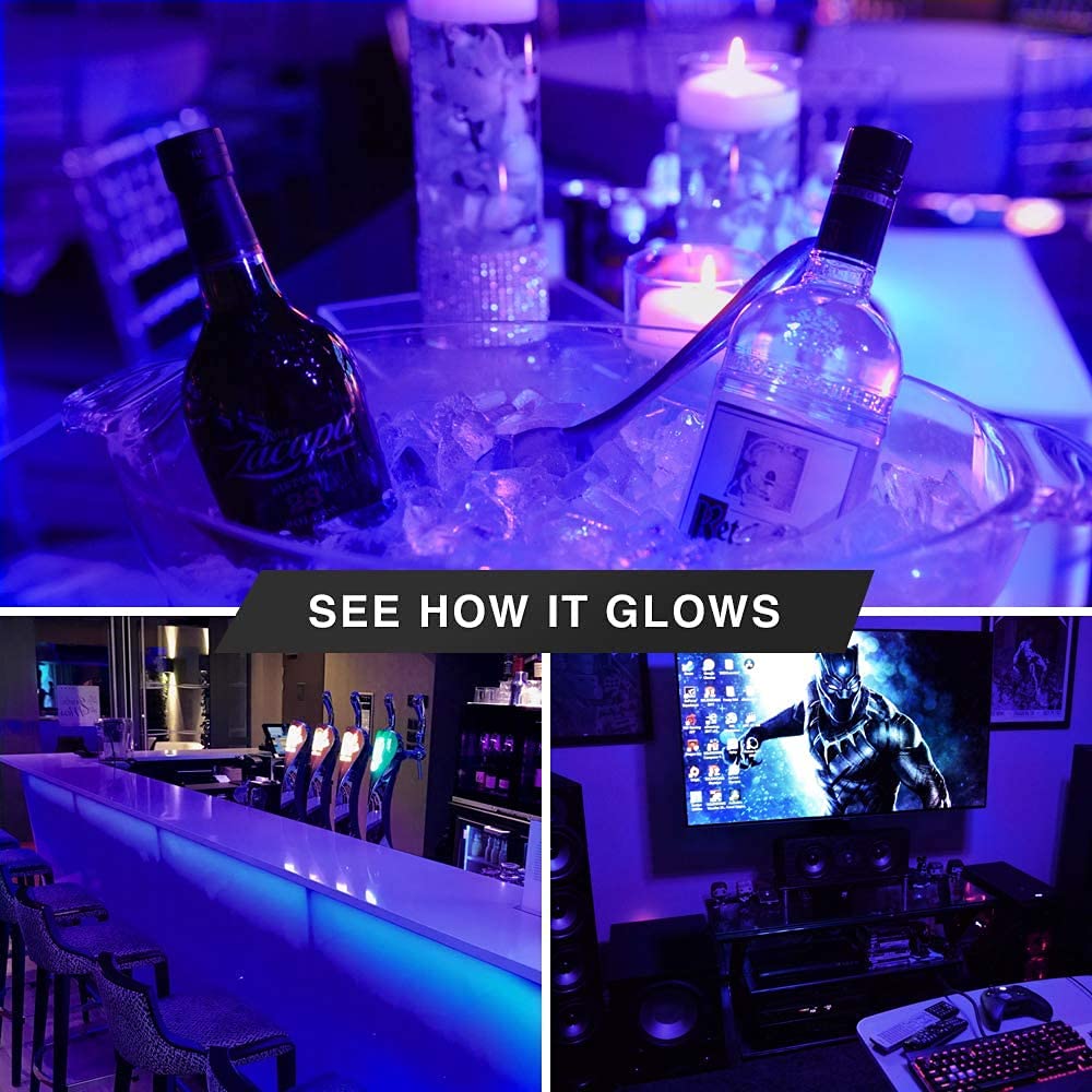 Bluex LED PAR20 Flood Light Bulb - 8W (65W Equivalent) - Dimmable - Purple - 4 Pack - E26 Base - Perfect for Parties & Home Lighting
