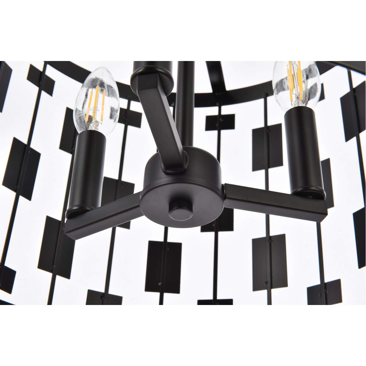 Living District Indoor Modern Home Decorative Bright Ceiling Levante 3 Lights Pendant in Black