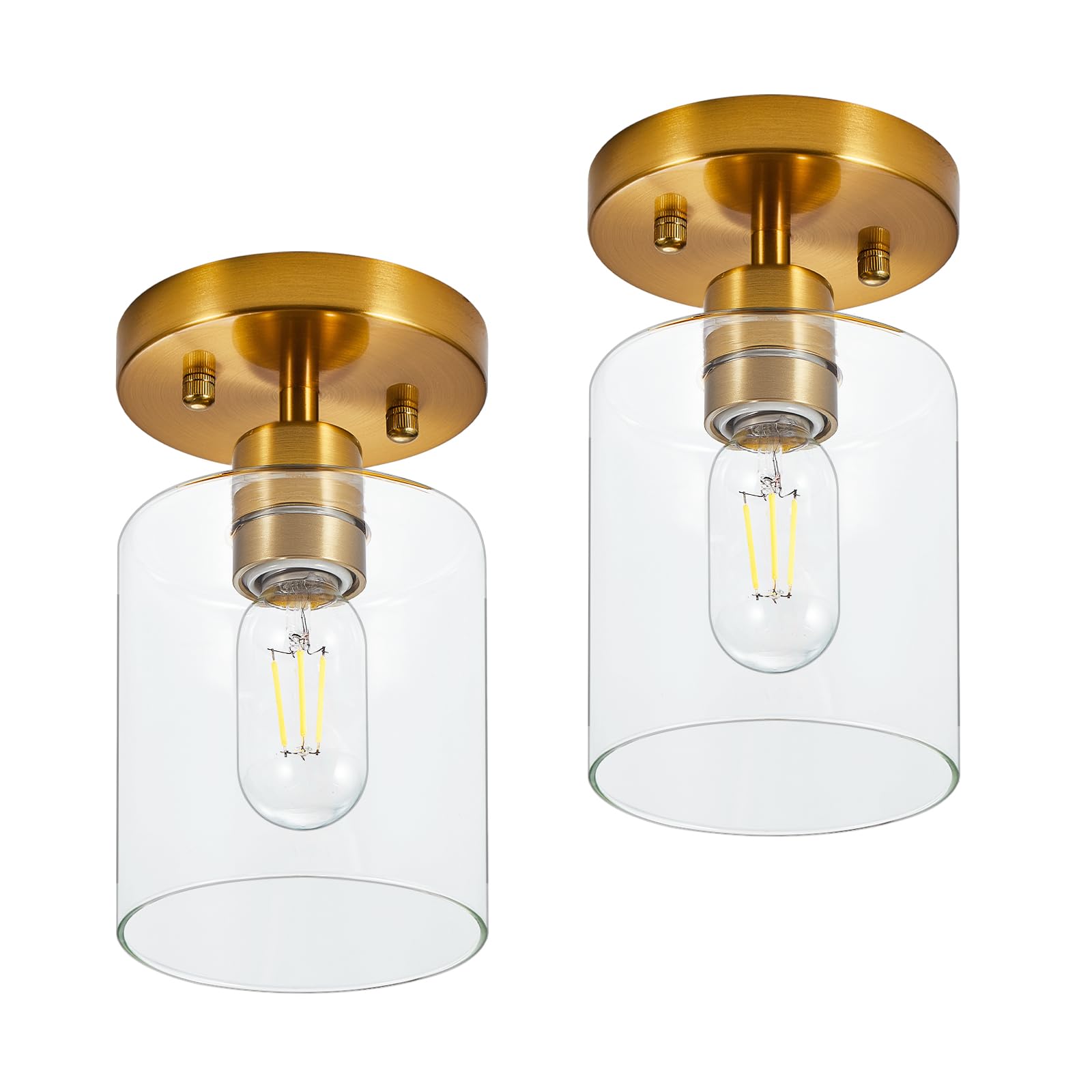 Gold Ceiling Light 1-Light Kitchen Lighting Fixtures Ceiling Over Sink Lighting Fixtures Kitchen Small Ceiling Light Fixture Bra