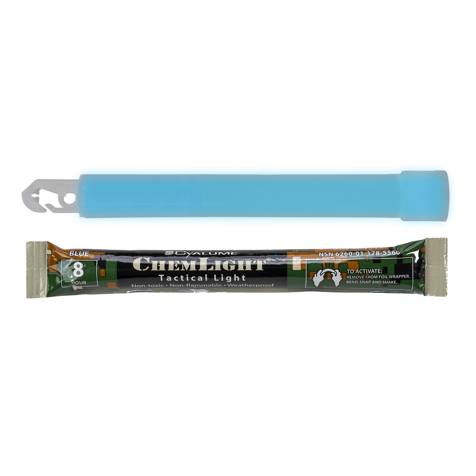 Cyalume Chemlight Light Stick, Military Grade, 8 Hours Duration, 6 Inches, 10 Pack