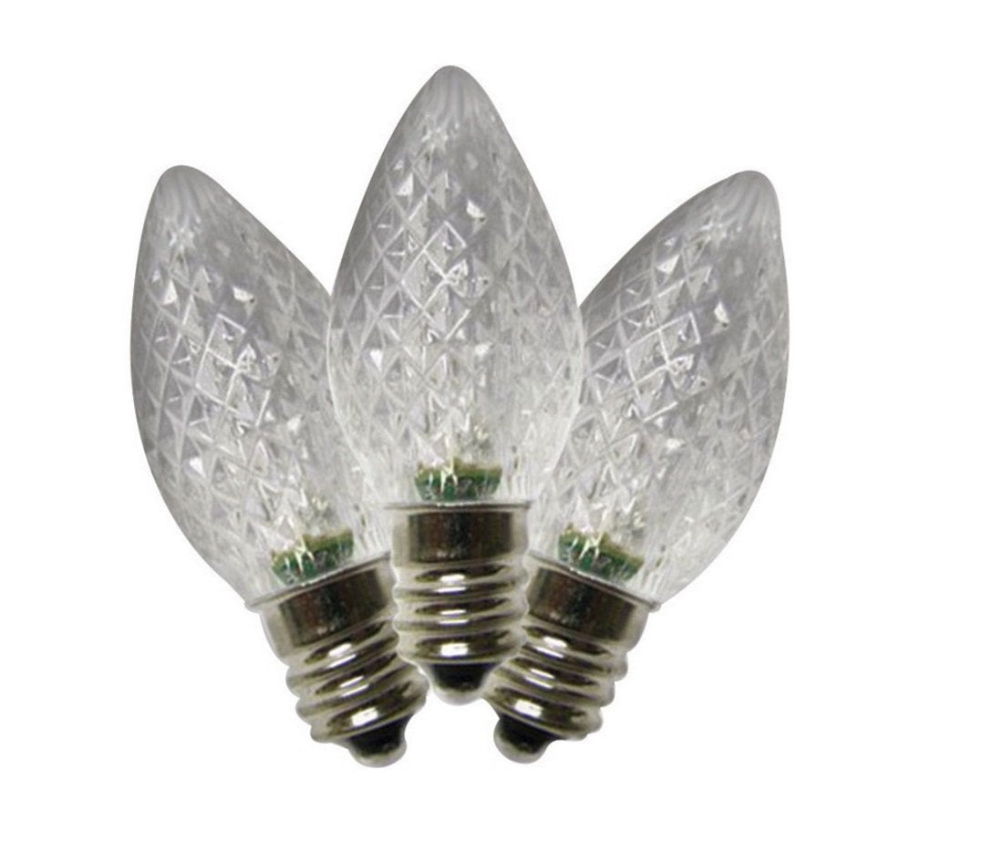 Holiday Bright Lights LED C7 SMD Bulb, Model BU25LEDFC7-TPWA, One Size, Plastic, Box of 25