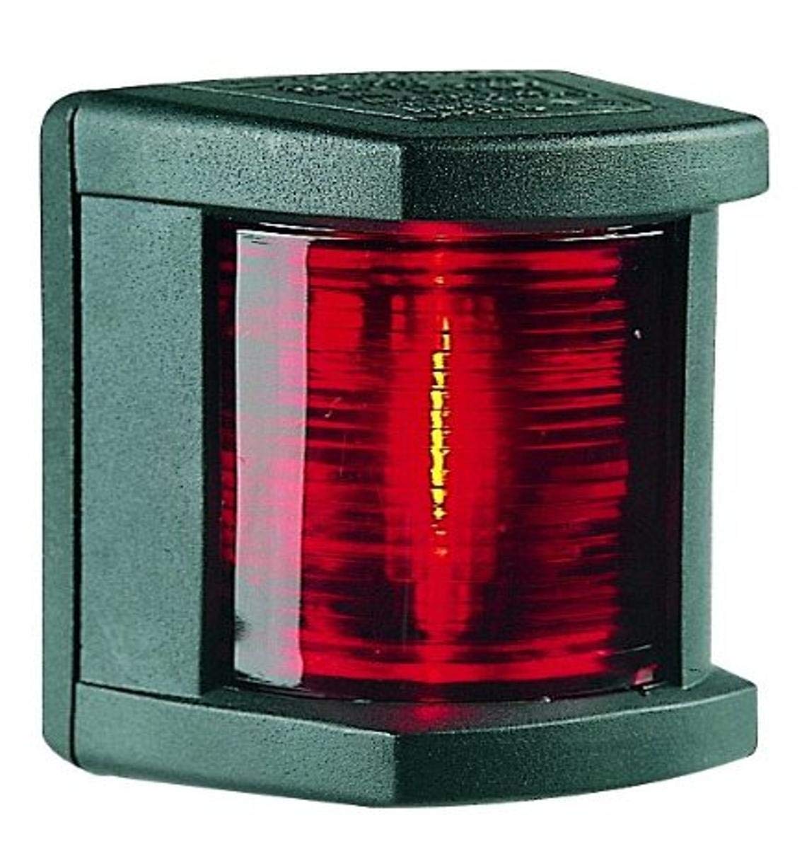 Hella 003562035 '3562 Series' 12V DC 1 NM Port Navigation Light with Colored Outer Lens and Black Housing