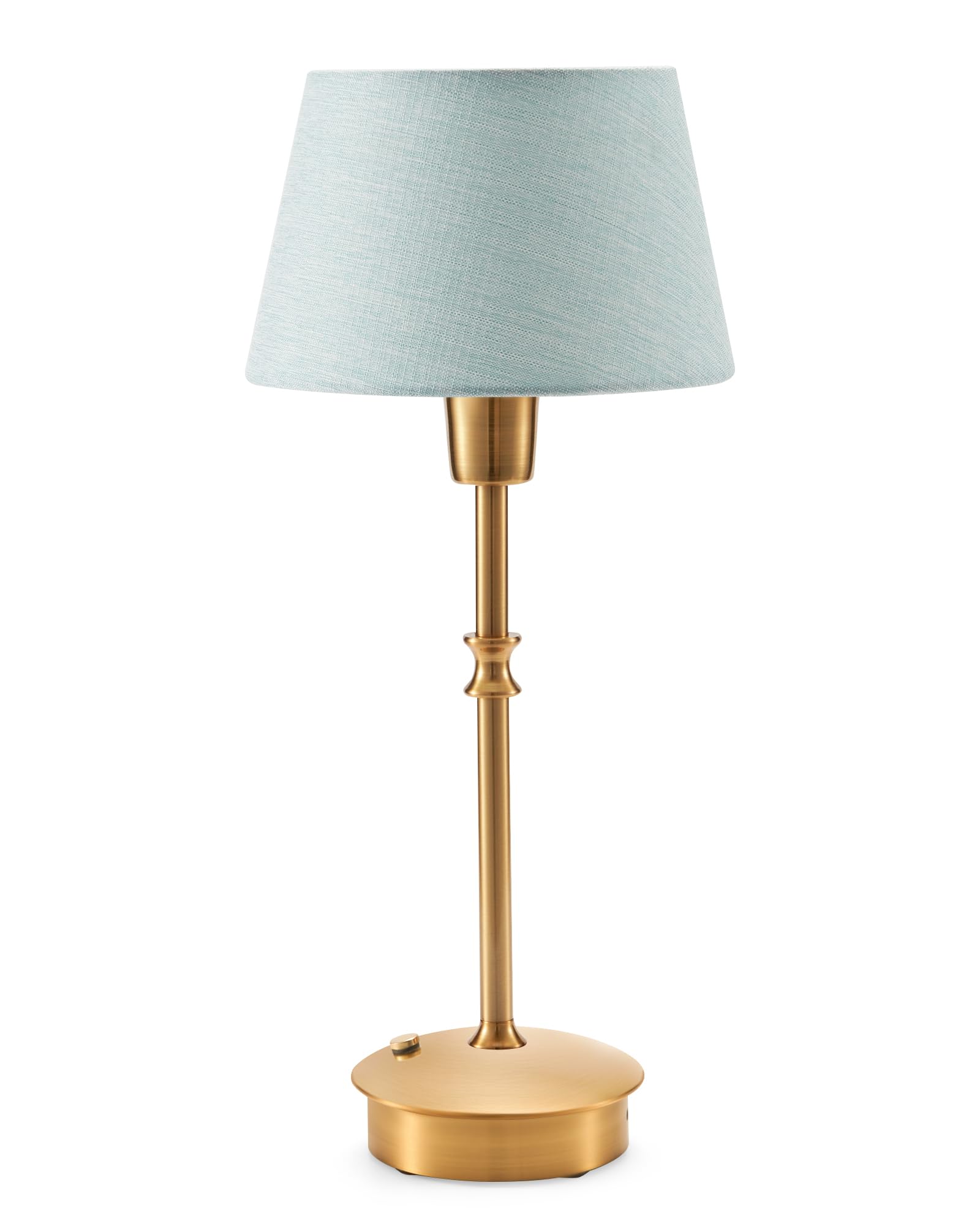 INNOVA BRITE Small Cordless Lamps Rechargeable Table Lamp with Fabric Shade, Battery Operated Lamp, 3-Way Touch Dimmer, Portable