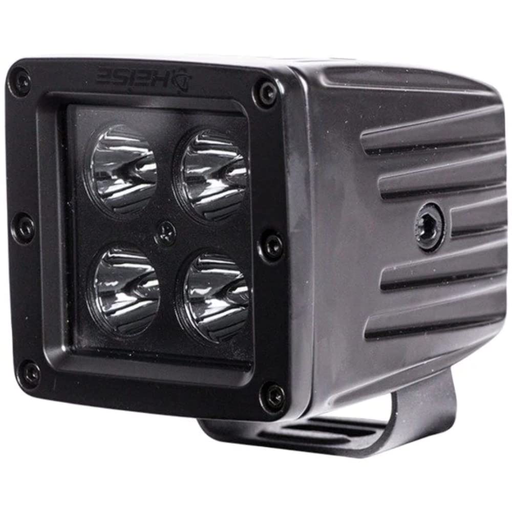 Heise - 3 Inch 4 Led Cube Spot Light (Blackout Series) (He-Bcl2S), Black