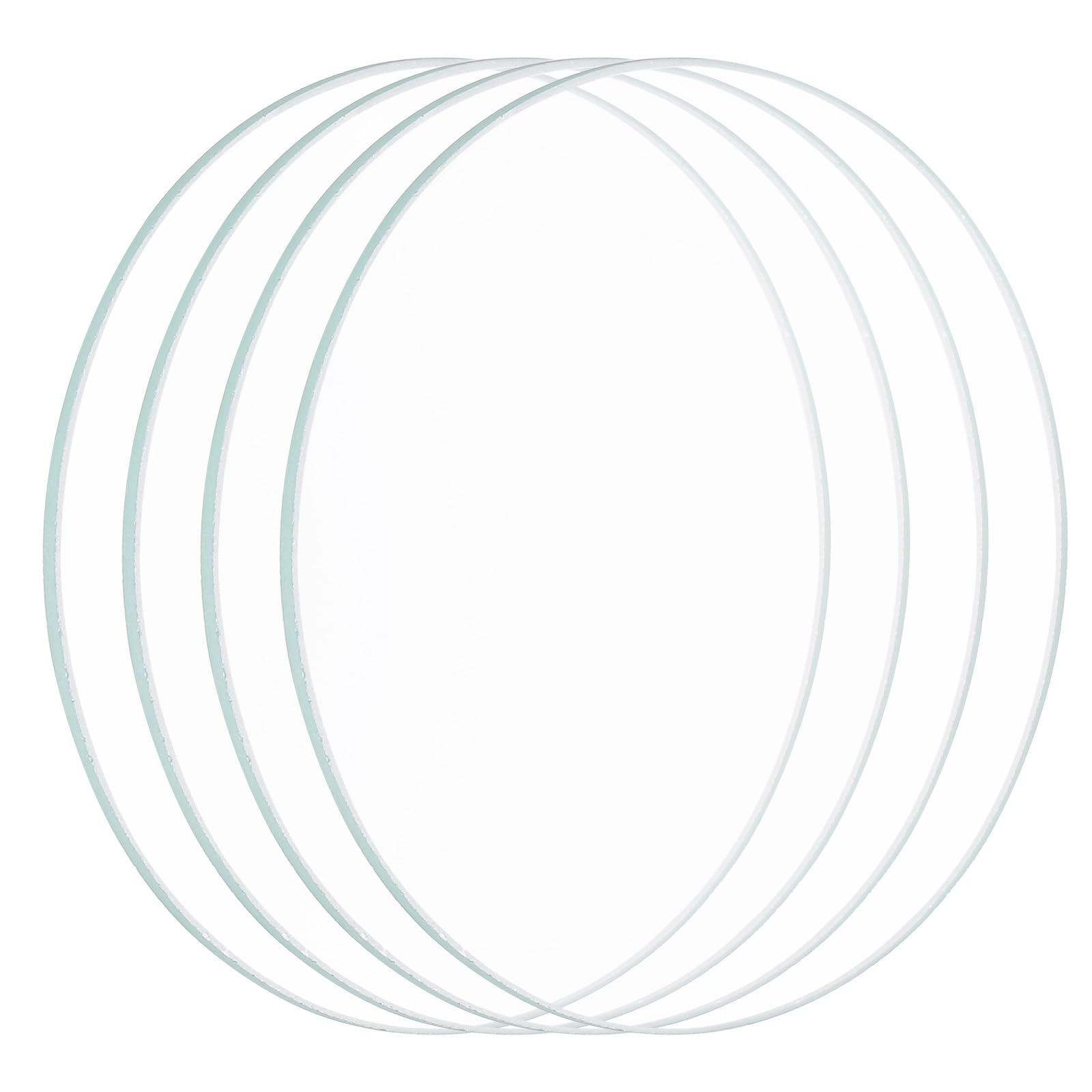 PATIKIL 2.91 Dia LED Lens, 4 Pcs Polished Edge Flashlight Replacement Parts Glass Lens for Light Source Lens Replacement, Transp
