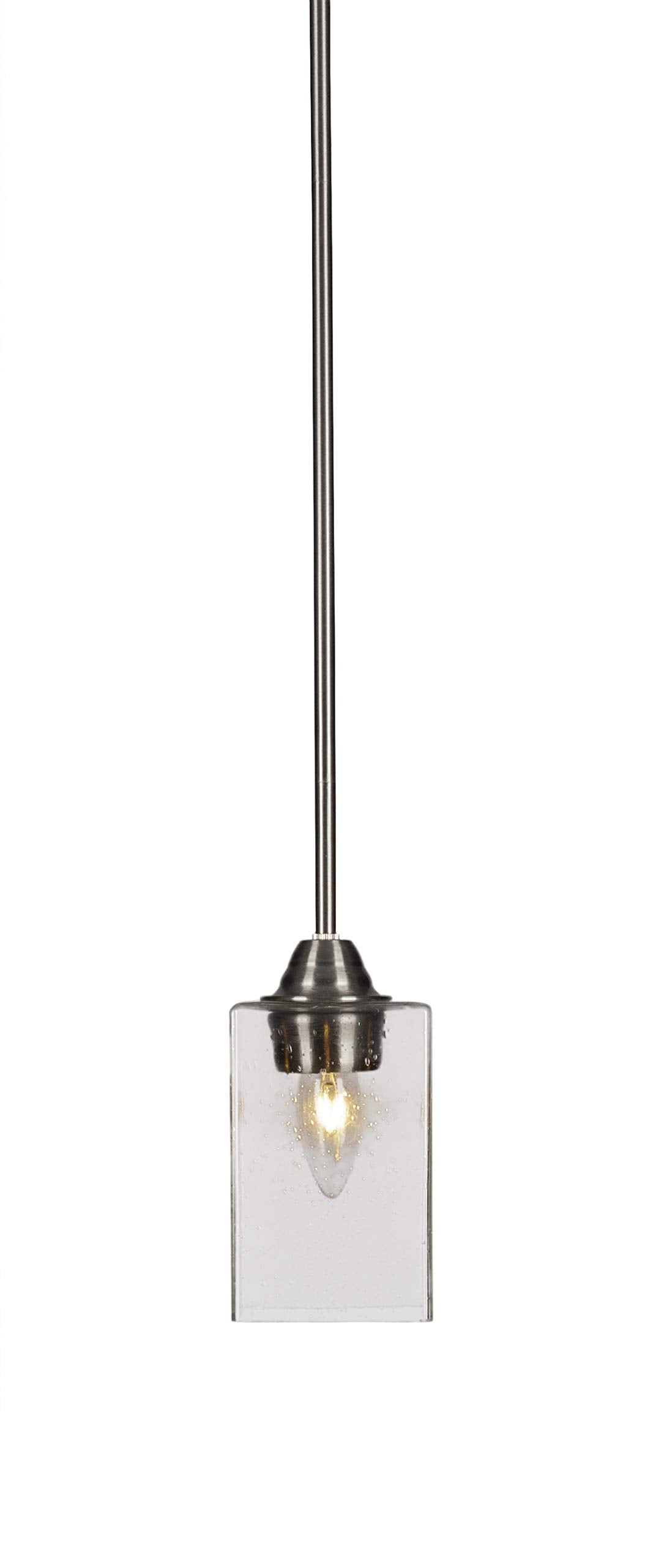 Toltec Lighting Paramount 1 Light Mini Pendant in Brushed Nickel (3401-BN-530)