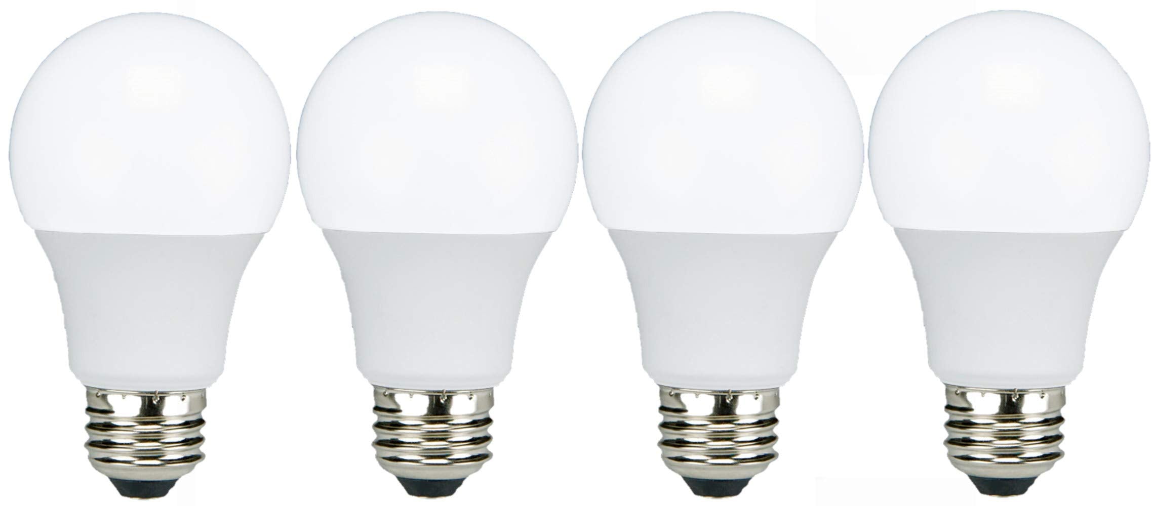 Tcp Led 60 Watt Equivalent A19 | 4 Pack | Cool White (4100K) Shatter Resistent | 800 Lumens | 10,000 Hours | Non-Dimmable Light 