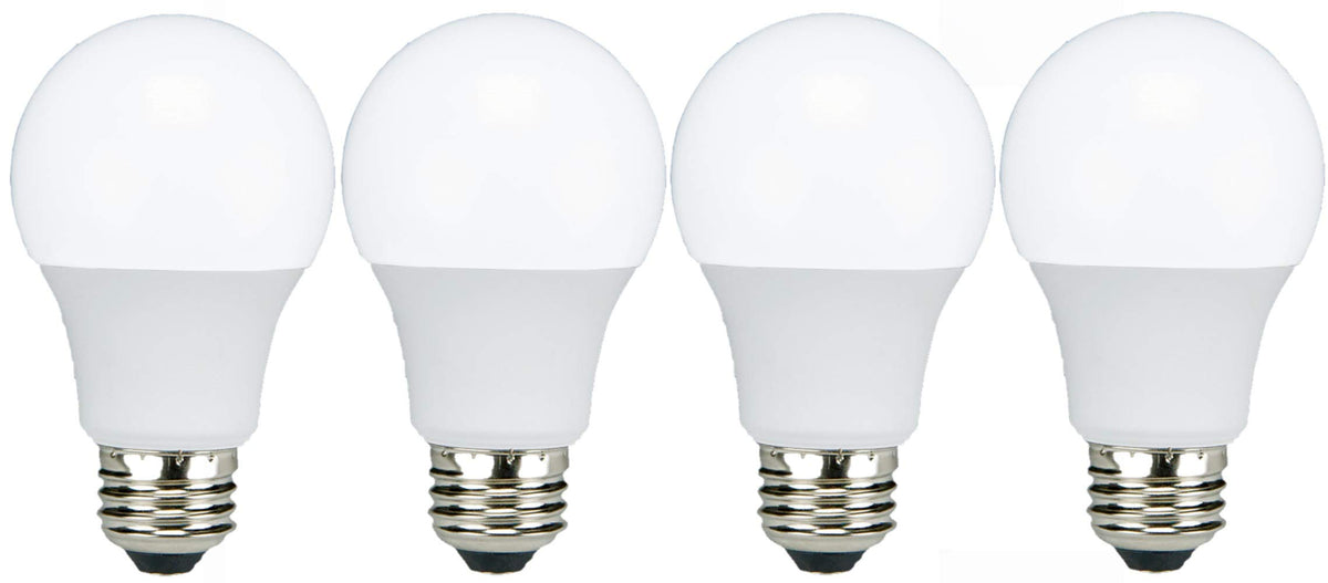 Tcp Led 60 Watt Equivalent A19 | 4 Pack | Cool White (4100K) Shatter Resistent | 800 Lumens | 10,000 Hours | Non-Dimmable Light 