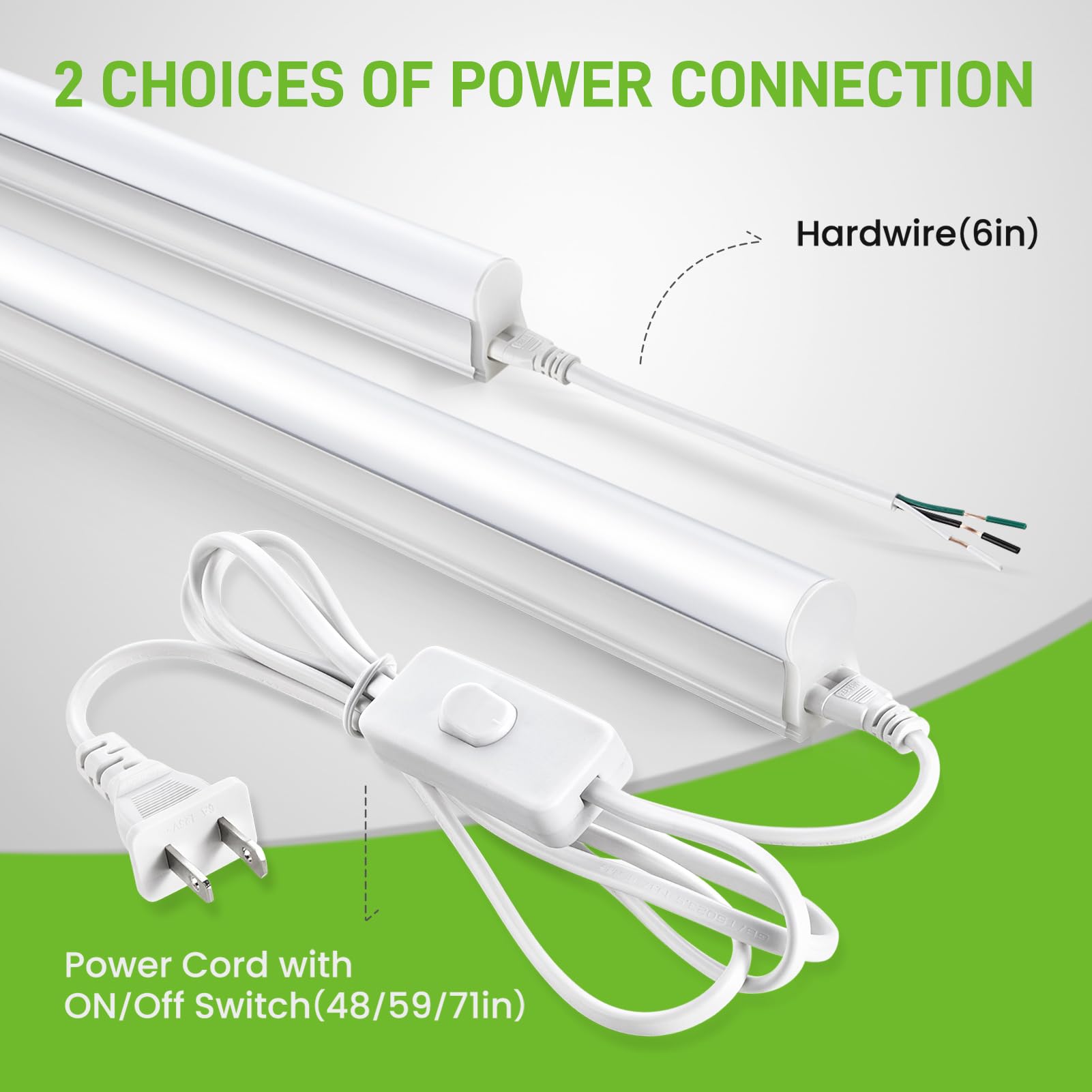 Pak 4Ft Led Shop Lights, 2300Lm 6500K Cool White, 20W Energy-Saving Super Bright Linkable T5 Ceiling And Under Cabinet Lighting