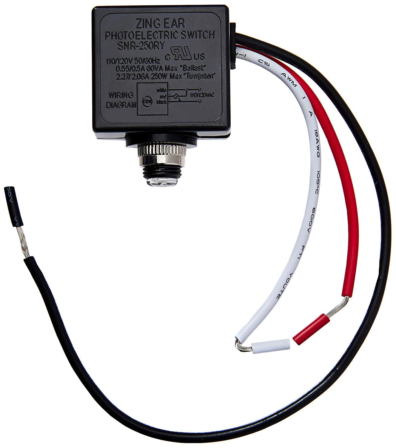 Four-Bros Lighting 120V Dusk to Dawn Photocell Light Sensor Switch, Auto On/Off, Clear, Pack of 10