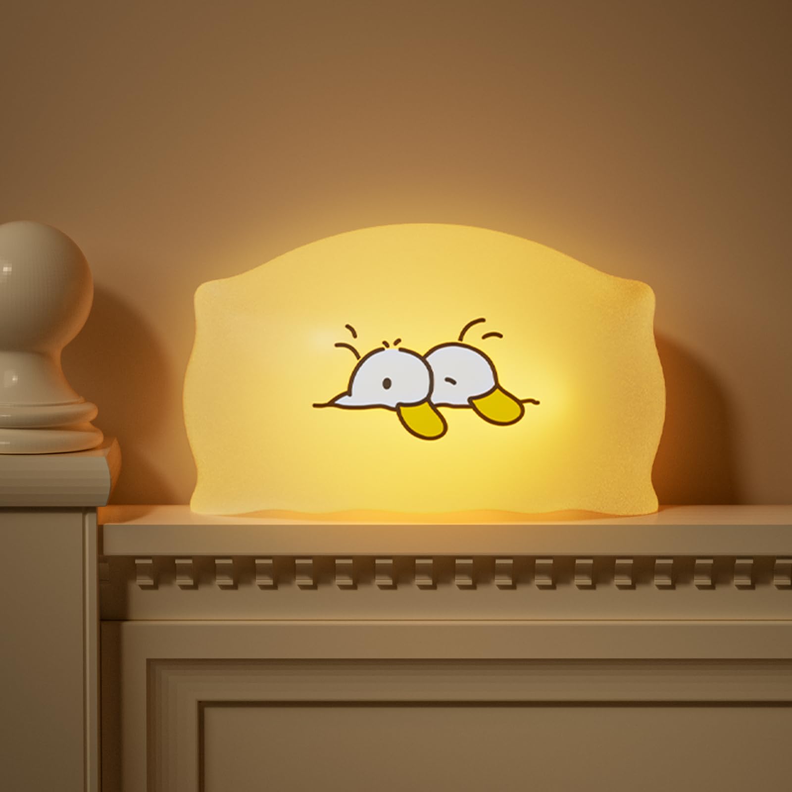 Dealswin Night Light For Kids  Led Squishy Ultra-Soft Cute Light Up Duck Magnetic Base  Dimmable Nursery Nightlight Gifts For Baby Room Decor  Rechargeable Bedside Touch Lamp For Breastfeeding