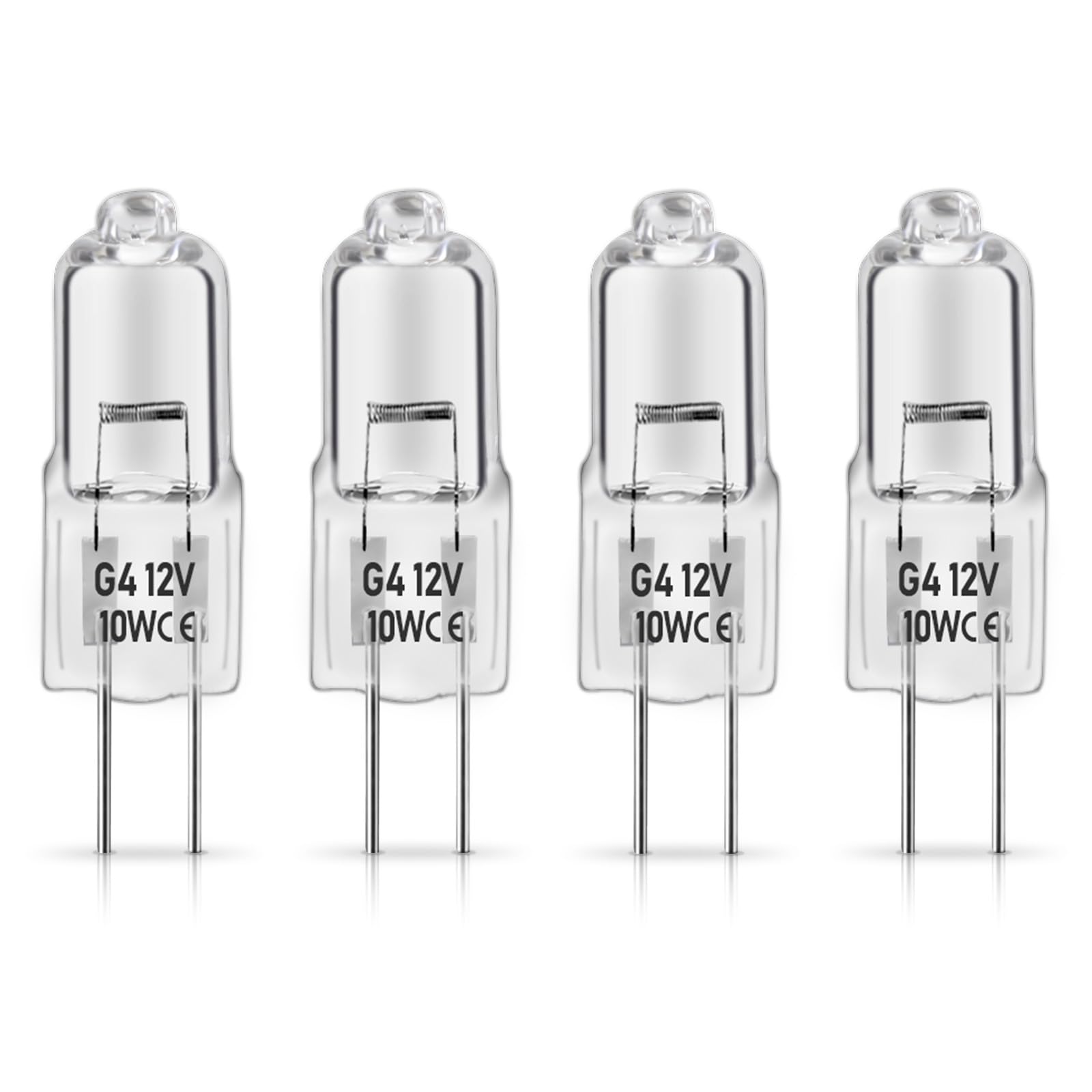 4 Pcs Oven Light Bulb 10W 12V For Dacor 86364, Halogen Bulb With G4 Bi-Pin Base - G4 Halogen Bulb 10W For Range, Stove, Microwav