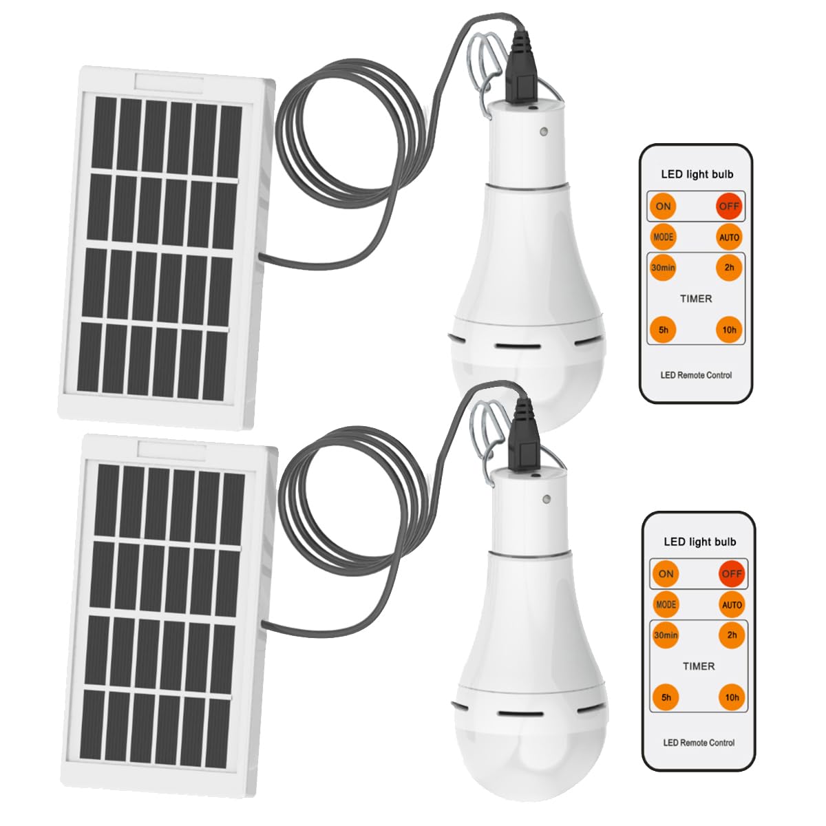 Solar Bulb Light Portable 300LM with Remote Control 4 Mode Led Lantern Indoor USB Charge Camping Light for Chicken Coop Lamp Hik