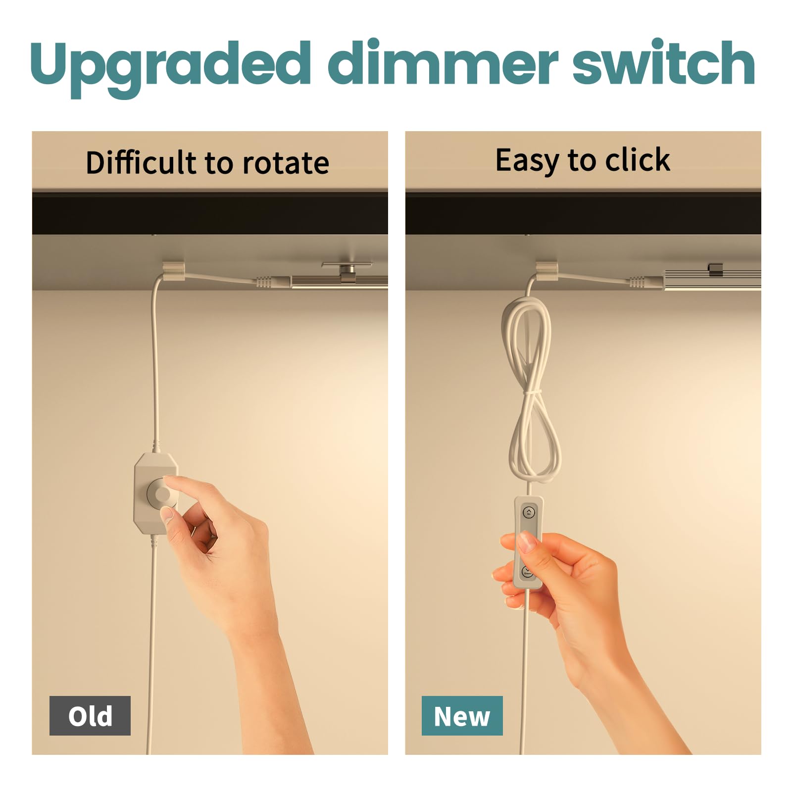 ASOKO Dimmable LED Under Cabinet Lighting - 6 Pcs, 12" Warm White, 1800 Lumens, Aluminum, Model YQ-CGD-6C, DC12