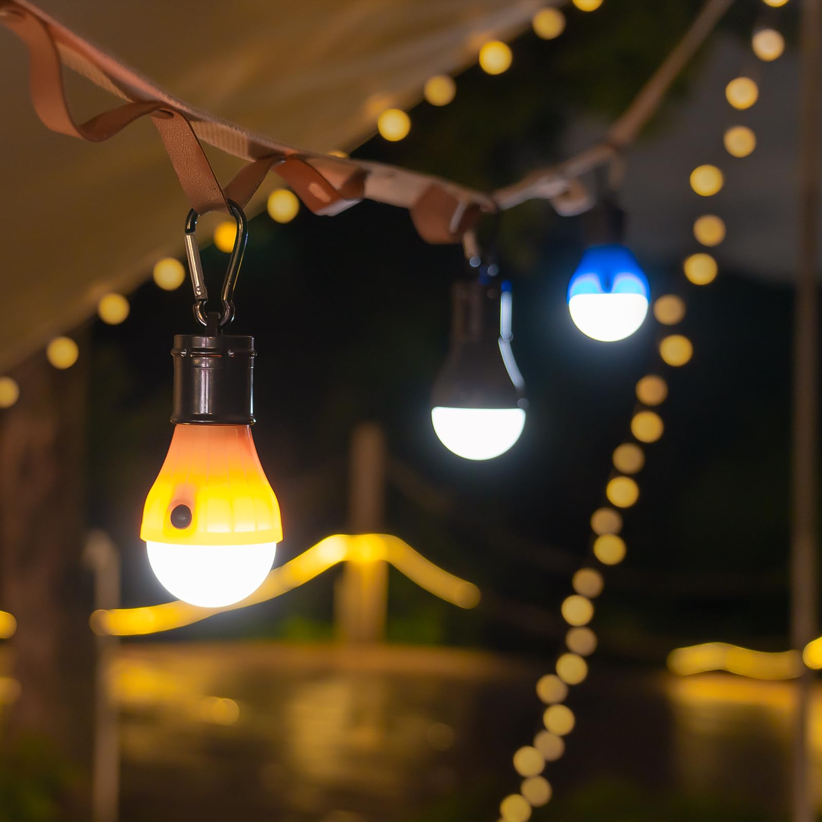 Jarxin Led Camping Lantern Usb Rechargeable,Outdoor Tent Lights For Camping Hanging,Kids With Clip Hook Camping Flashlight (2 Pa
