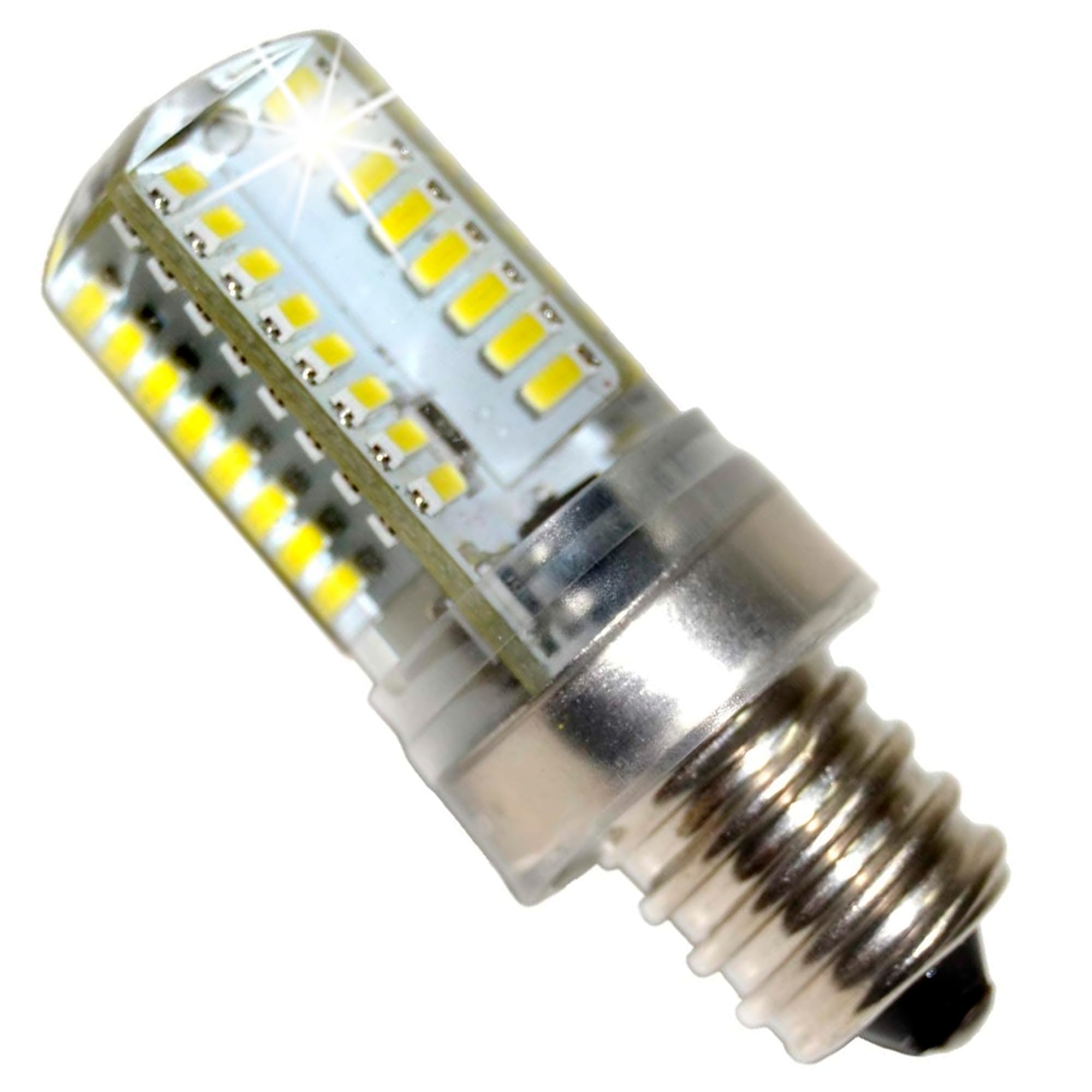 HQRP E12 Candelabra Base LED Bulb Cool White AC 110V Compatible with LG 6913EL3001A / 6913EL3001E / 6913EL3002A Dryer Light Bulb