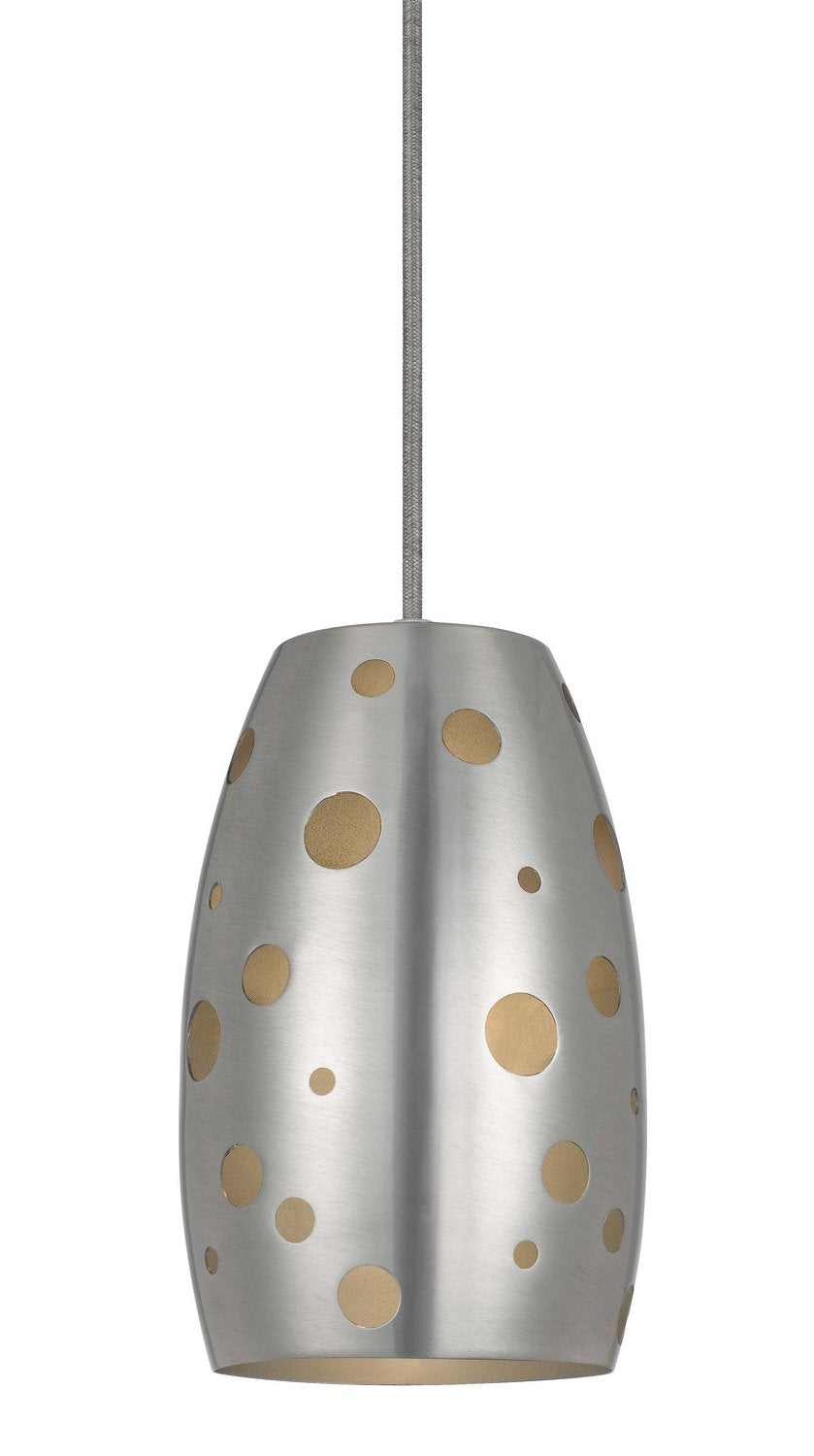 Cal Lighting Up-1102/6-Bs Contemporary Modern One Light Pendant From Line Voltage Uni Pack Pendants Collection In Pewter, Nickel