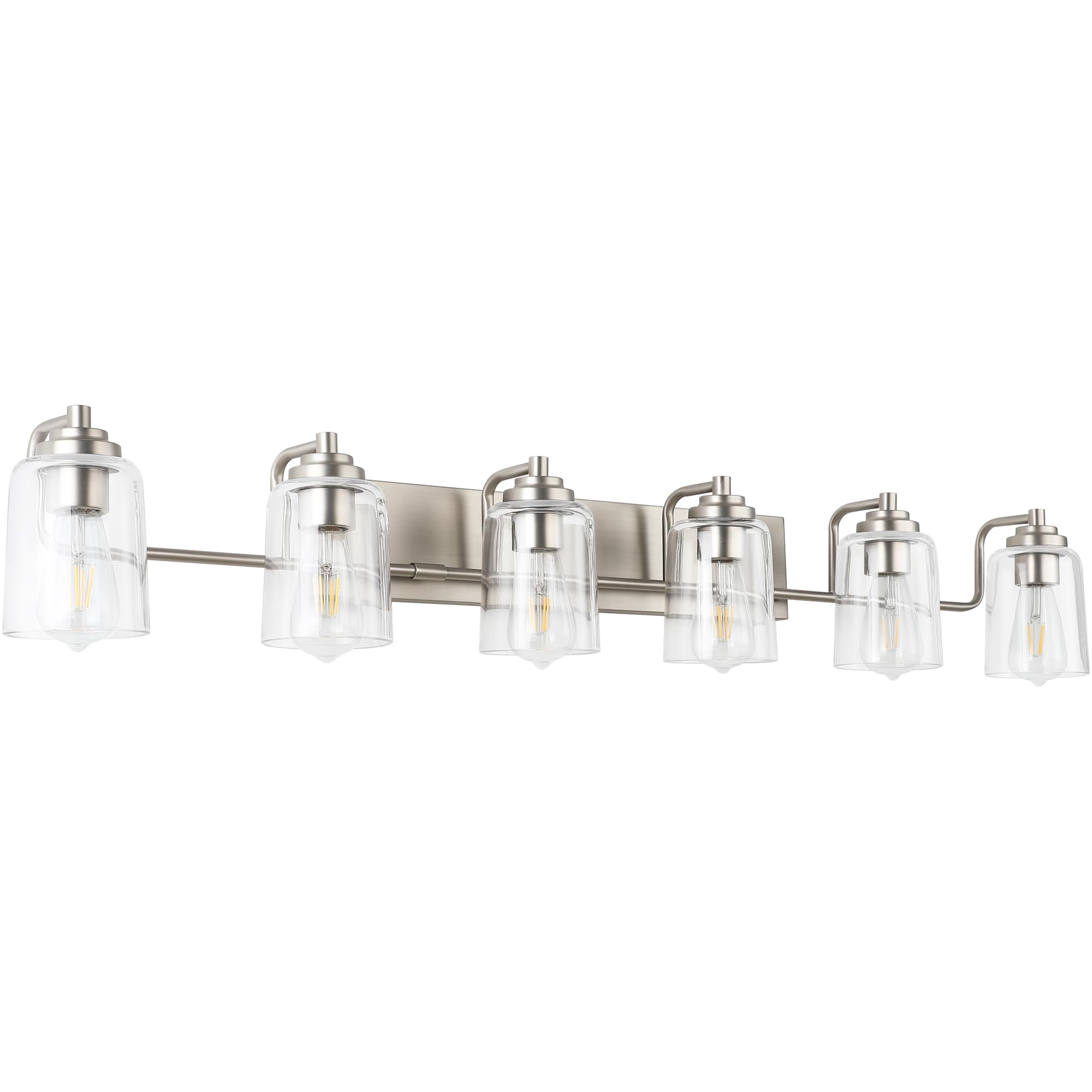 Solfart 6 Light Bathroom Lights For Bathroom Brushed Nickel Vanity Light Bathroom Vanity Lighting Bath Light Fixtures Over Mirro