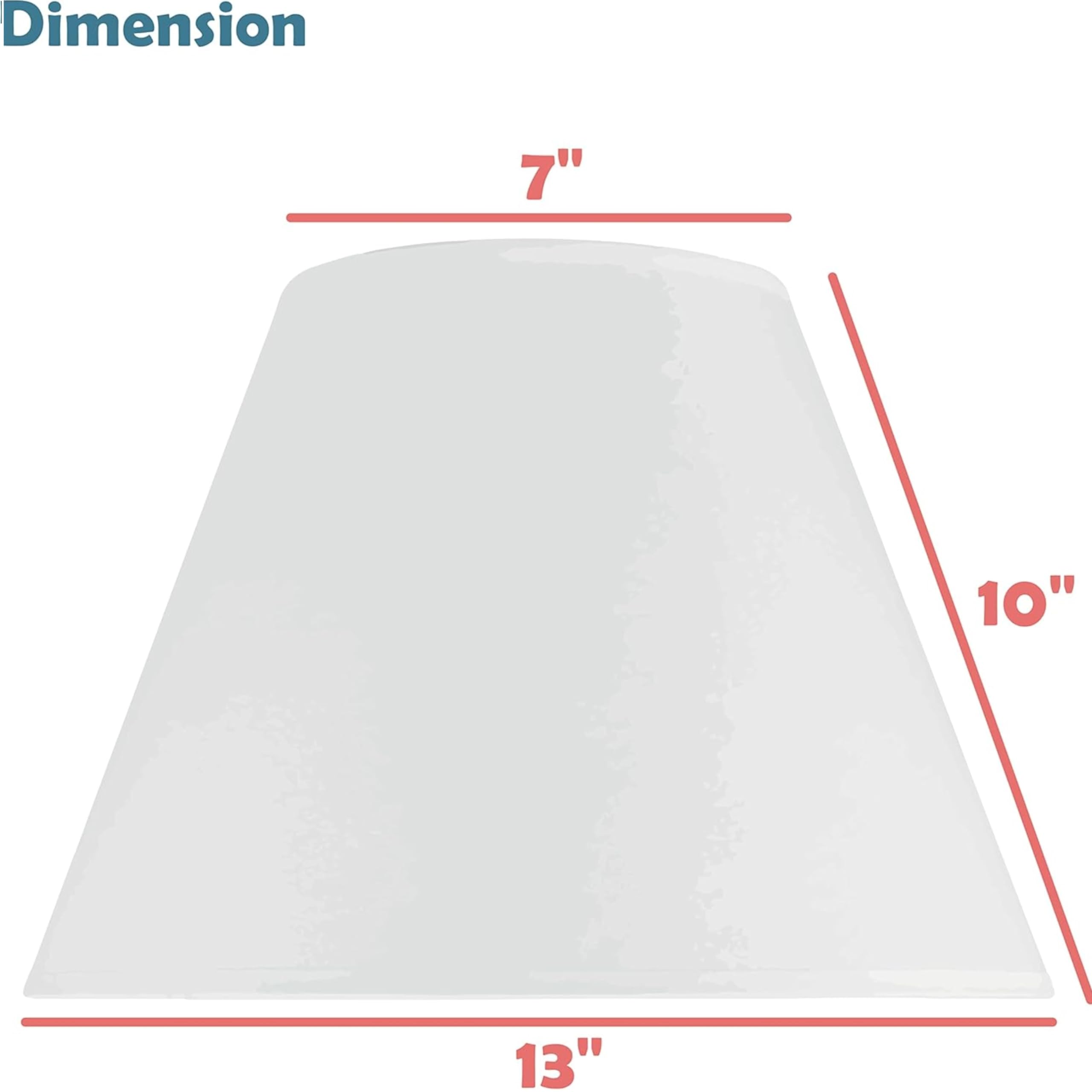 Aspen Creative 32071, Hardback Empire Transitional Spider Celadon Lamp Shade, 7&quot; Top X 13&quot; Bottom X 10&quot; Slant