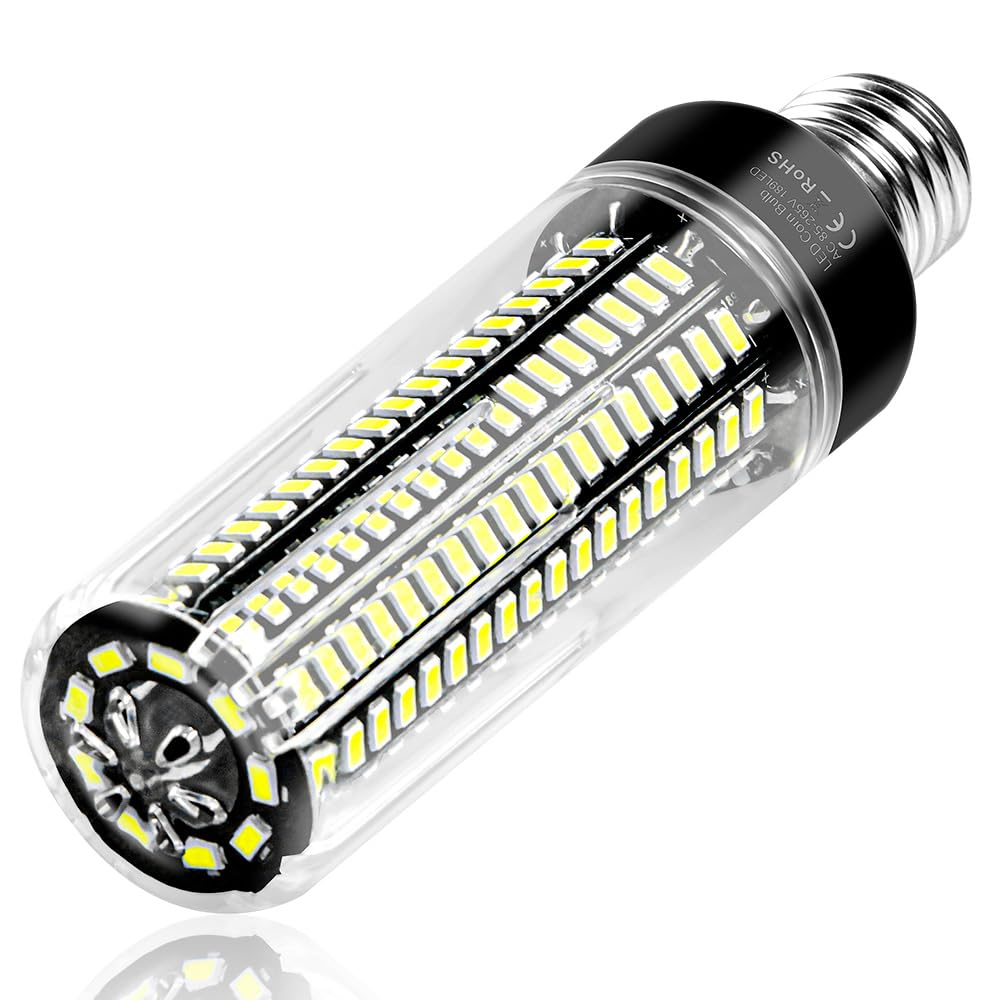 35W Led Corn Light Bulb E26/E27 Medium Base Indoor Ceiling Fan Bulbs 6000K Daylight Lamp 350Watts Equivalent Super Bright 4041Lumen Chandelier Candle Lights 85-265V No Flicker Home Decoration Lighting