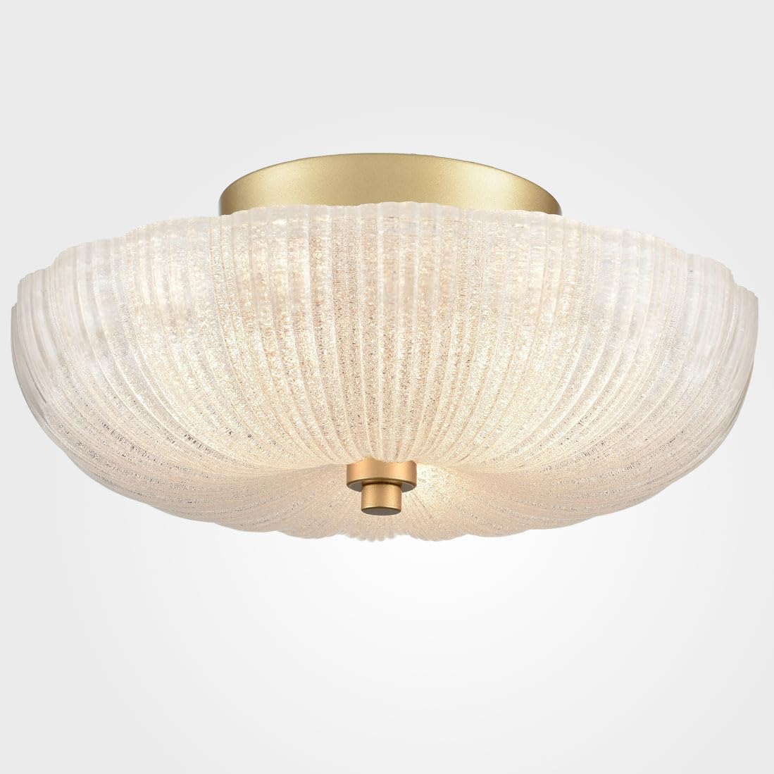 Diryzon Modern 3-Light Ceiling Light Fixture,Brass Hallway Light Fixtures Ceiling,Semi Flush Mount Ceiling Light With 12 Inch Fi