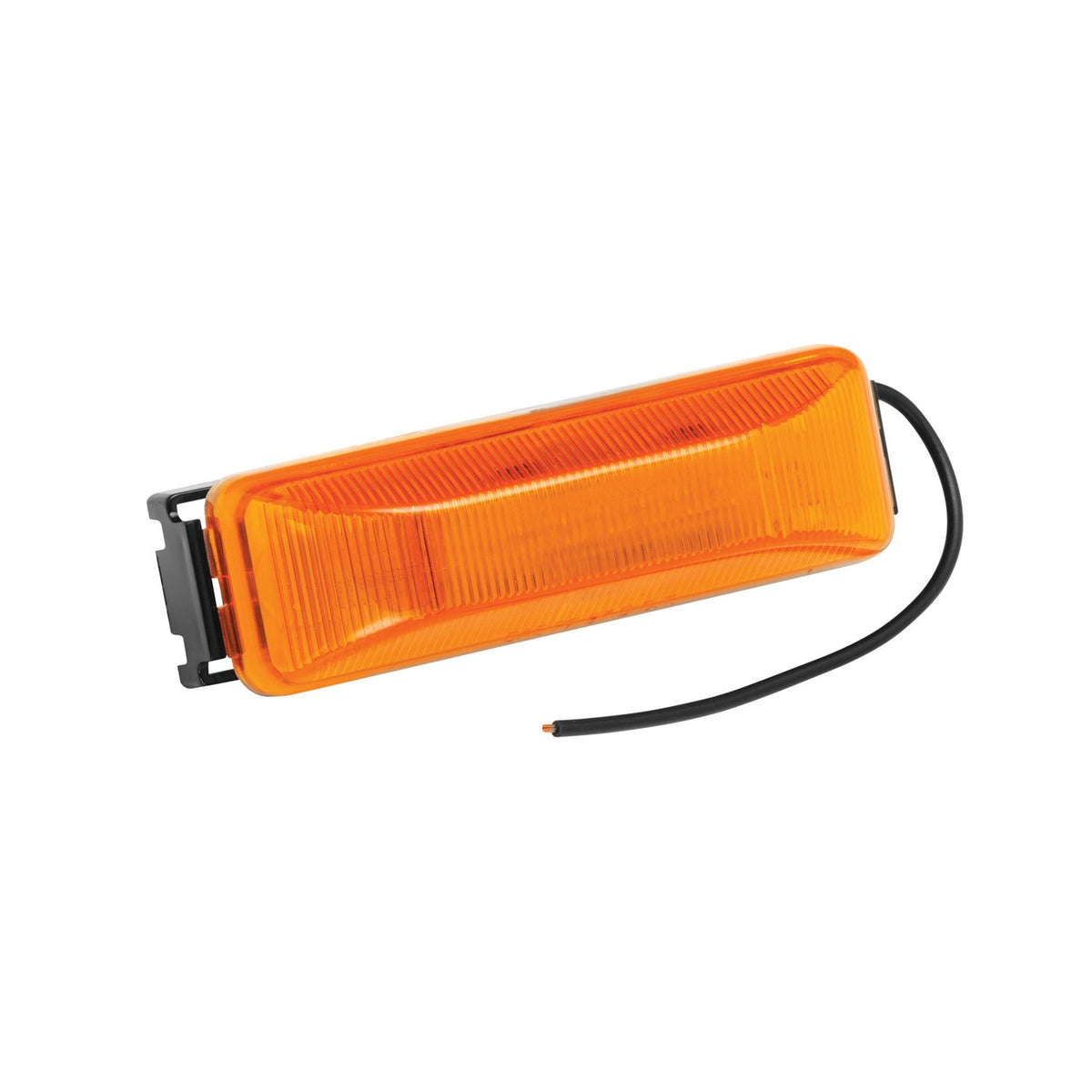 Bargman 41-38-032 Clearance/Side Marker Light (Waterproof Rectangular with Black Base - Amber)